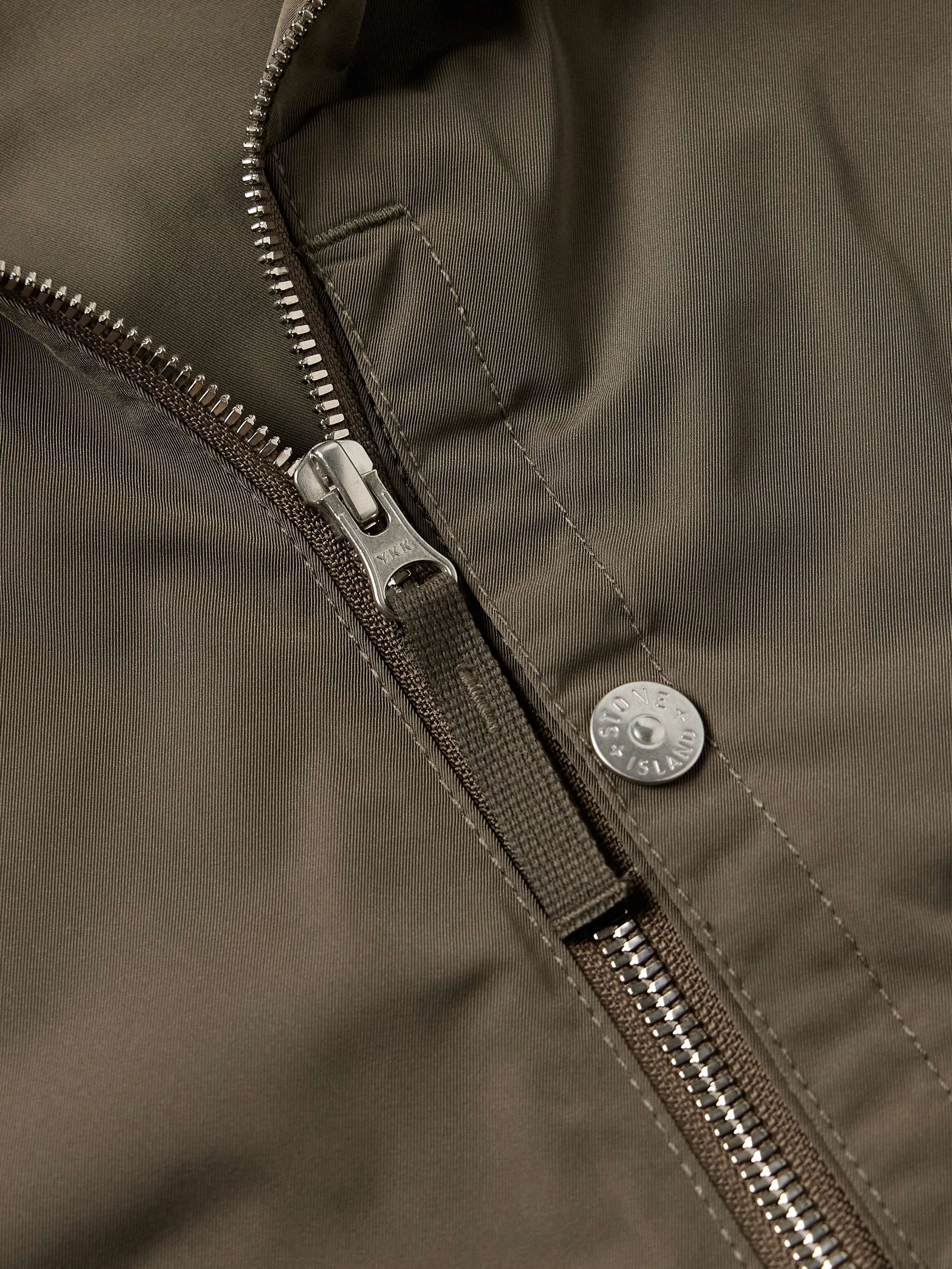 Logo-Appliquéd Micro Twill Jacket view