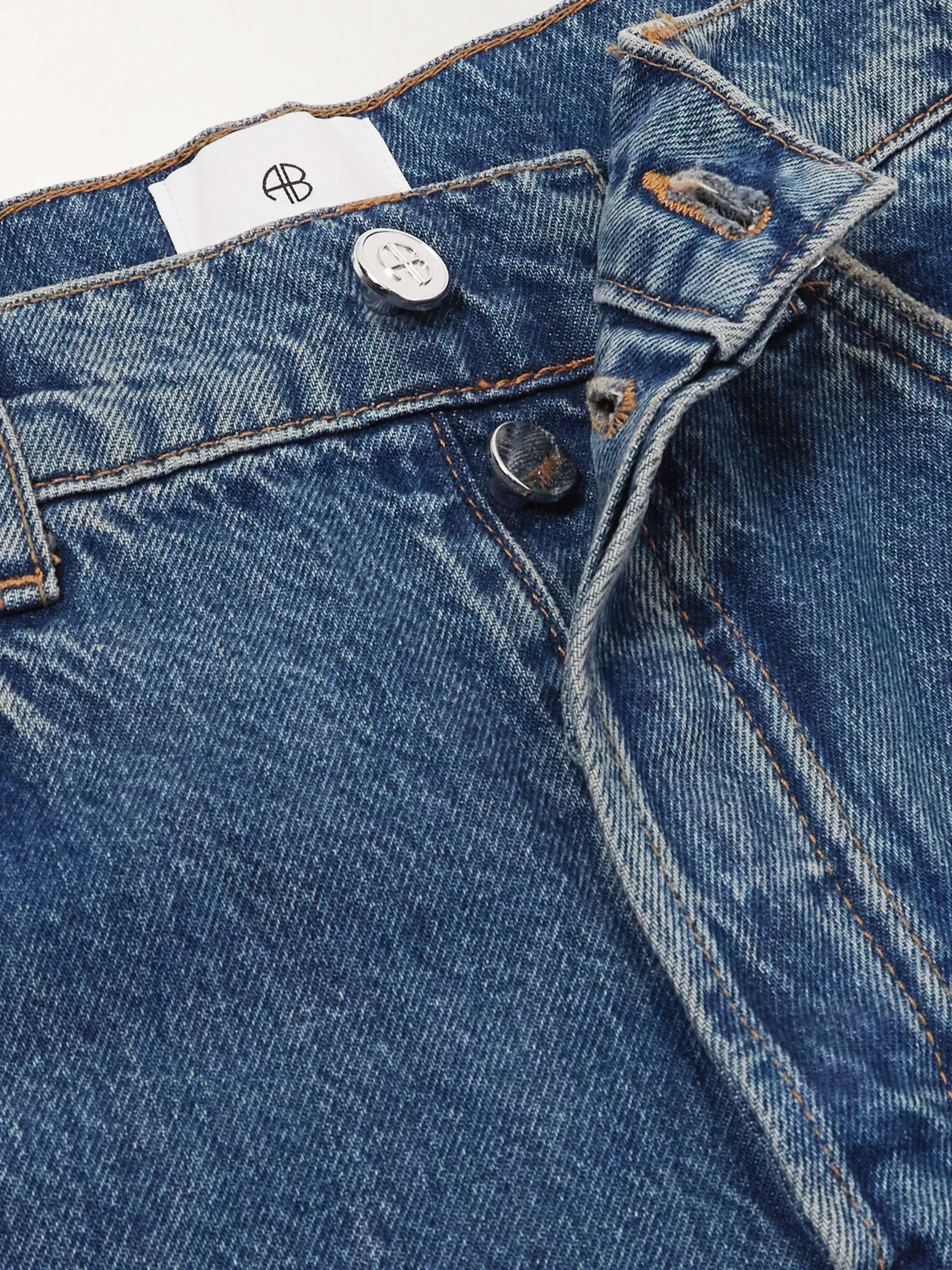 Manon mid-rise wide-leg jeans view