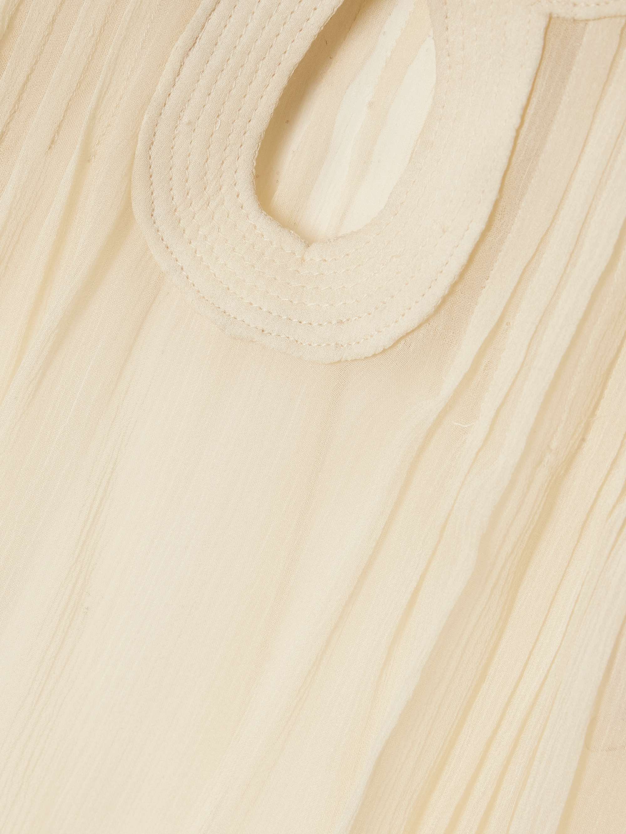 Ruta cutout silk-crepon top view