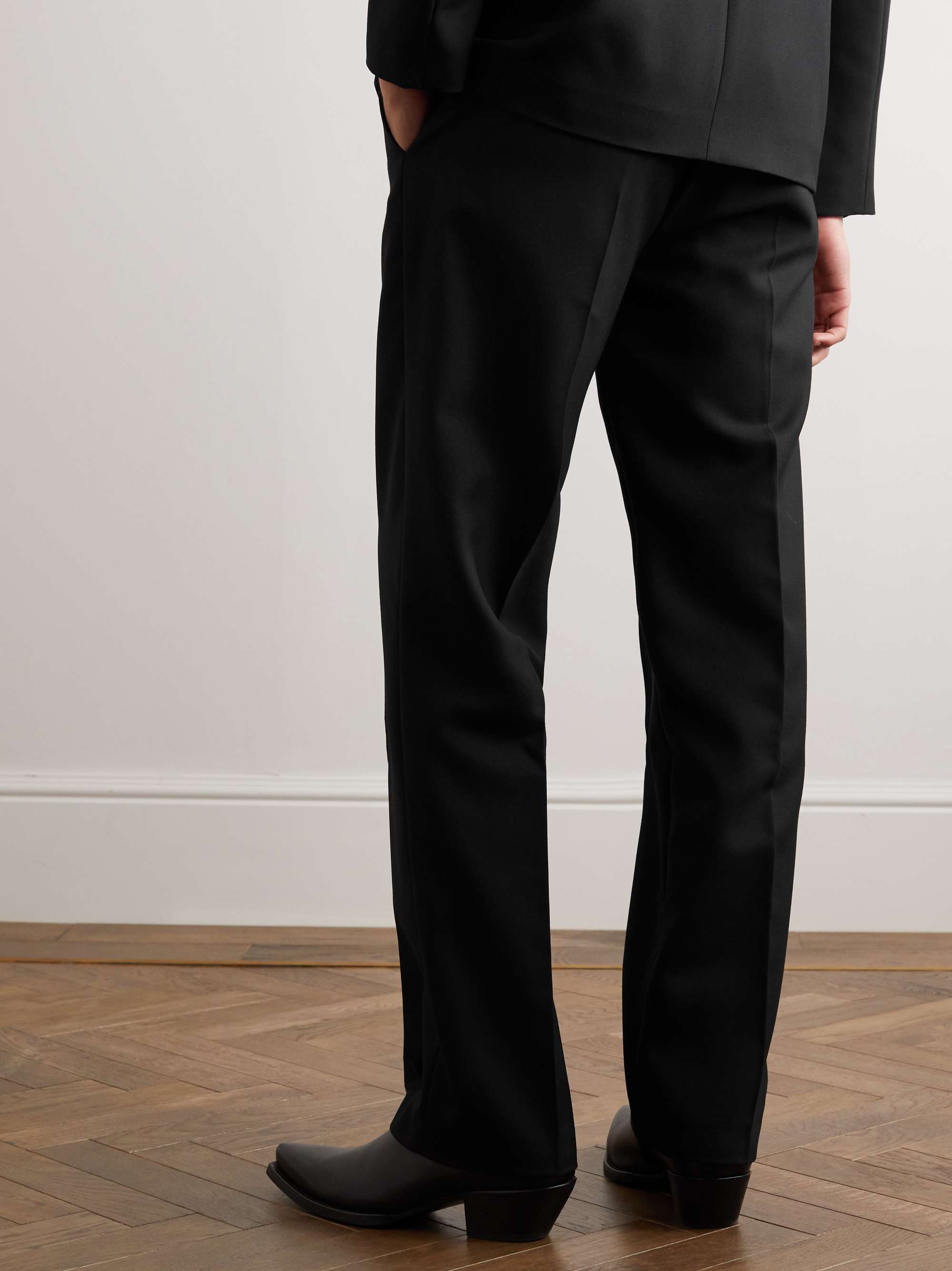 Mike Straight-Leg Twill Suit Trousers view