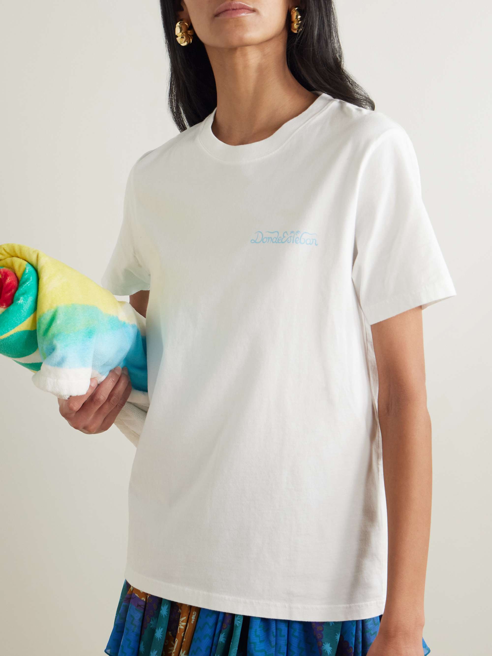Basurto printed cotton-jersey T-shirt view
