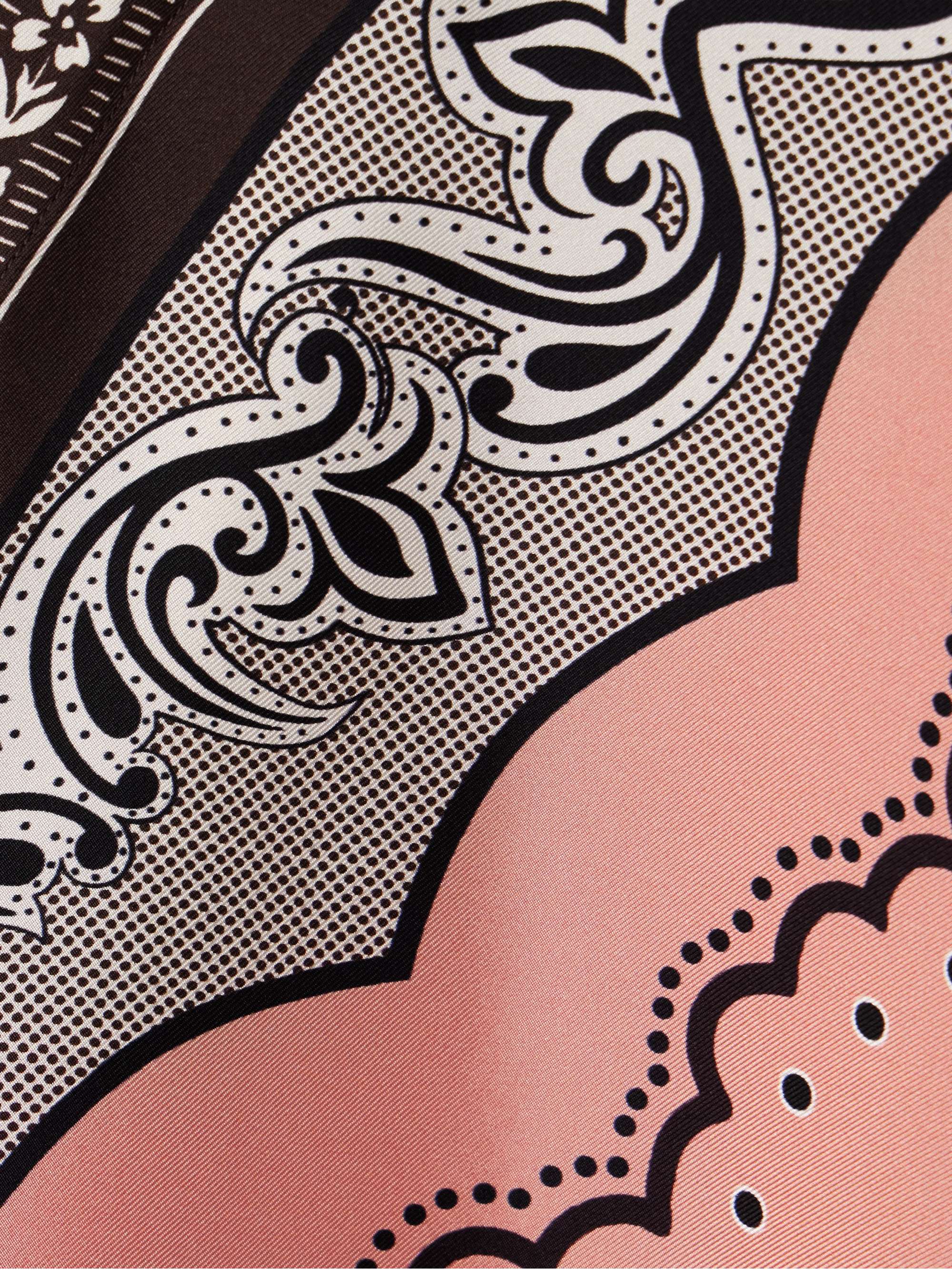 Muumuu oversized printed silk-twill maxi dress view
