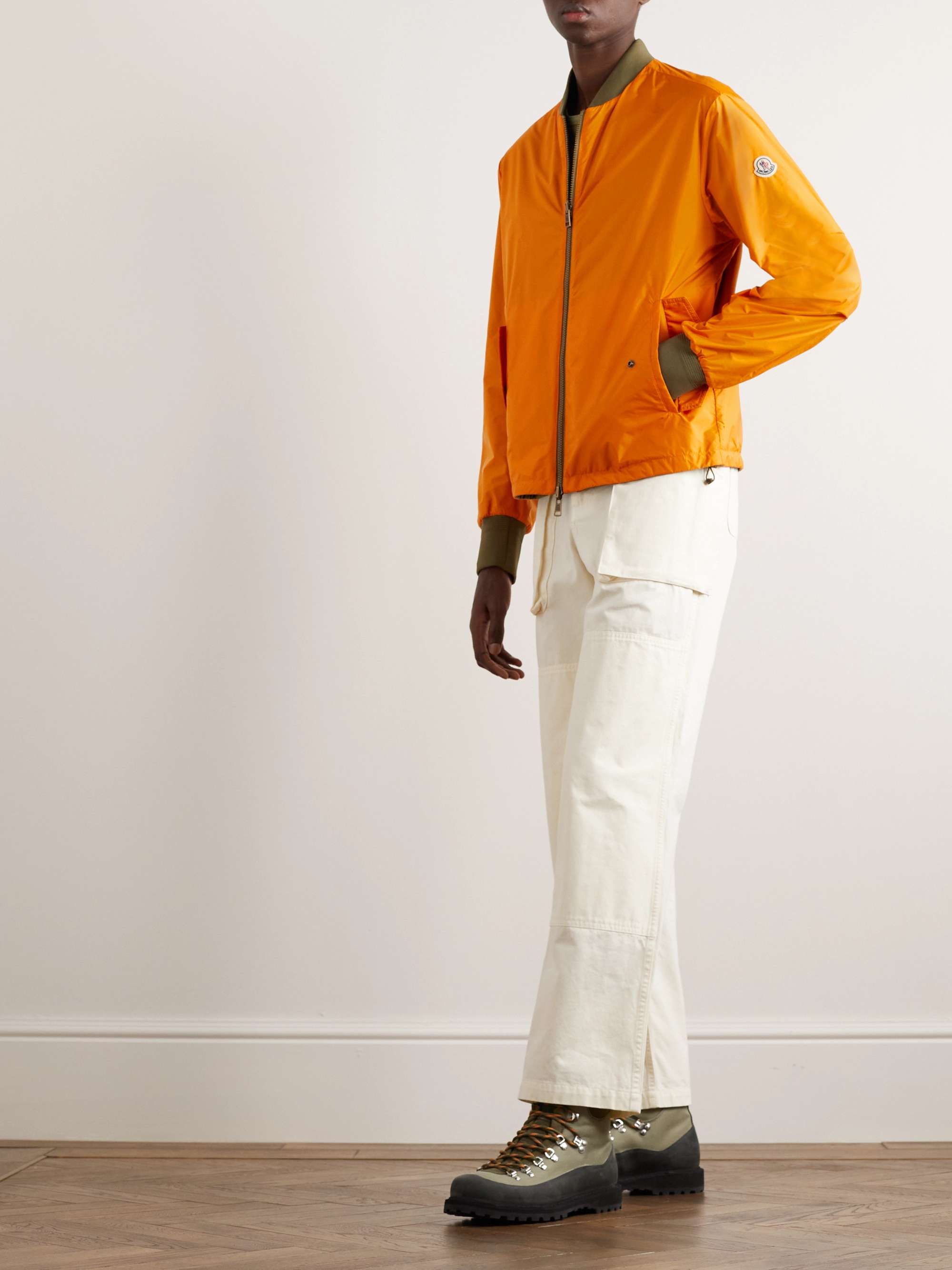 Ouveze Logo-Appliquéd Shell Bomber Jacket view