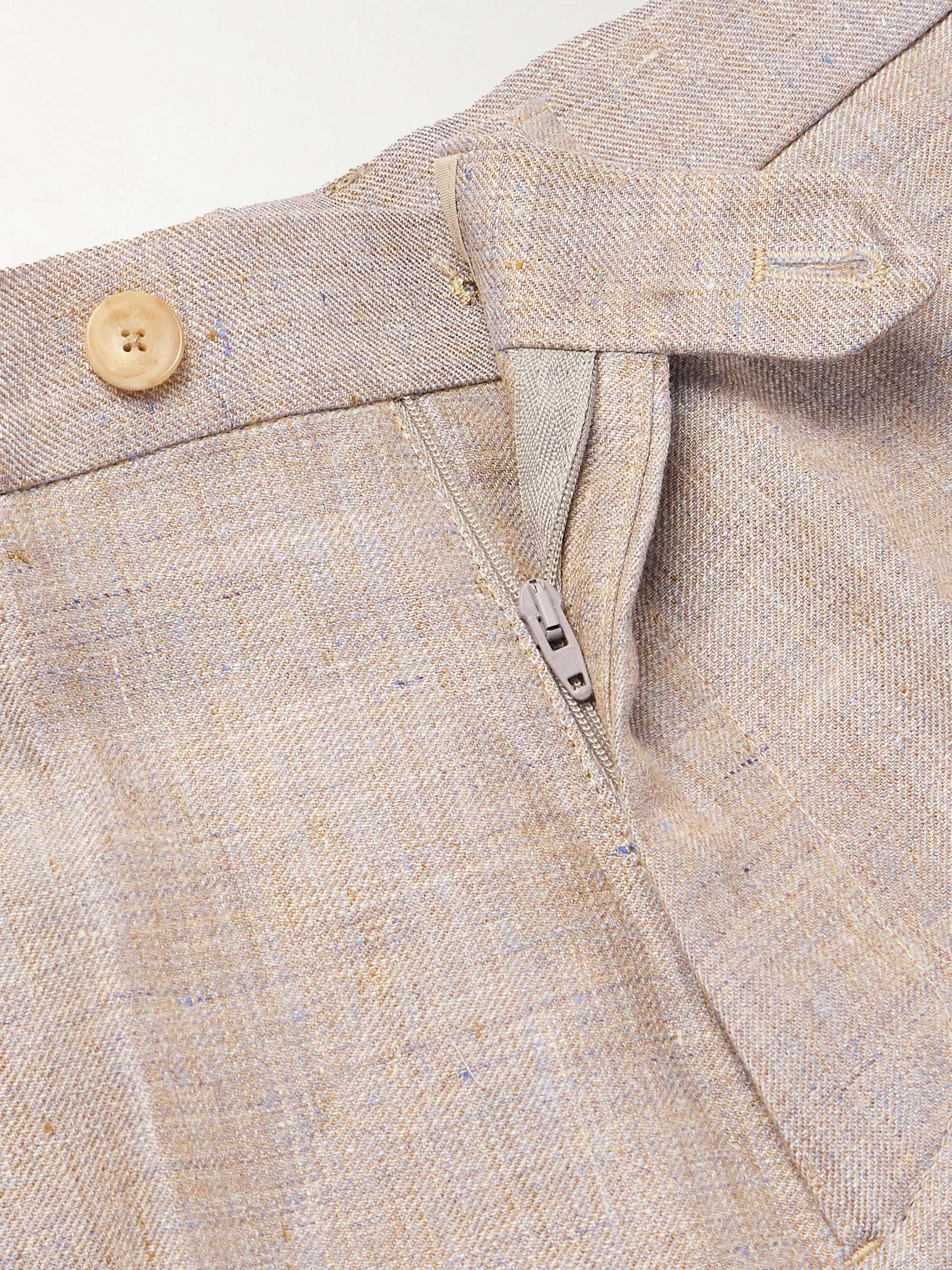Straight-Leg Linen-Canvas Shorts view