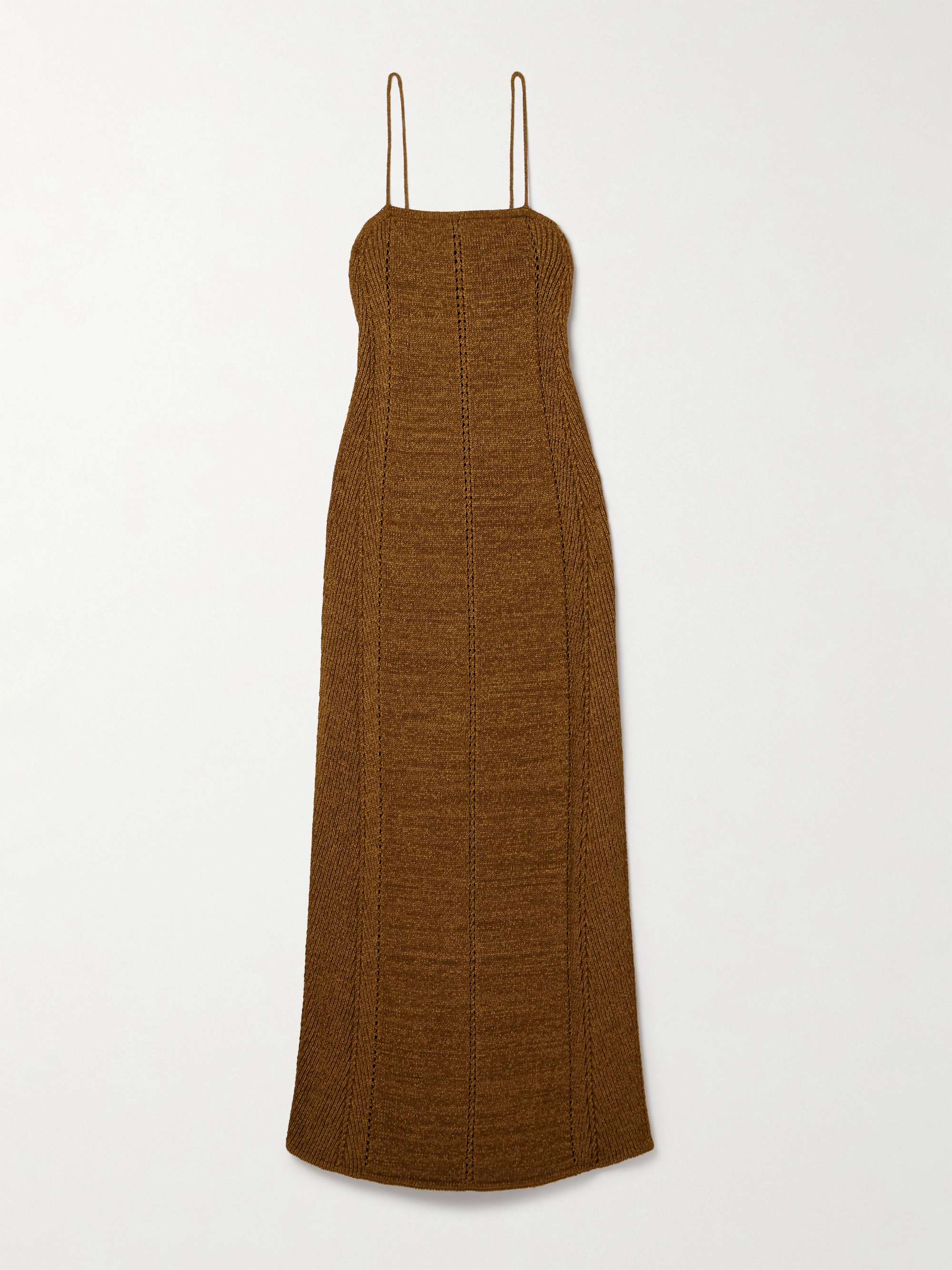 Suki pointelle-knit maxi dress view
