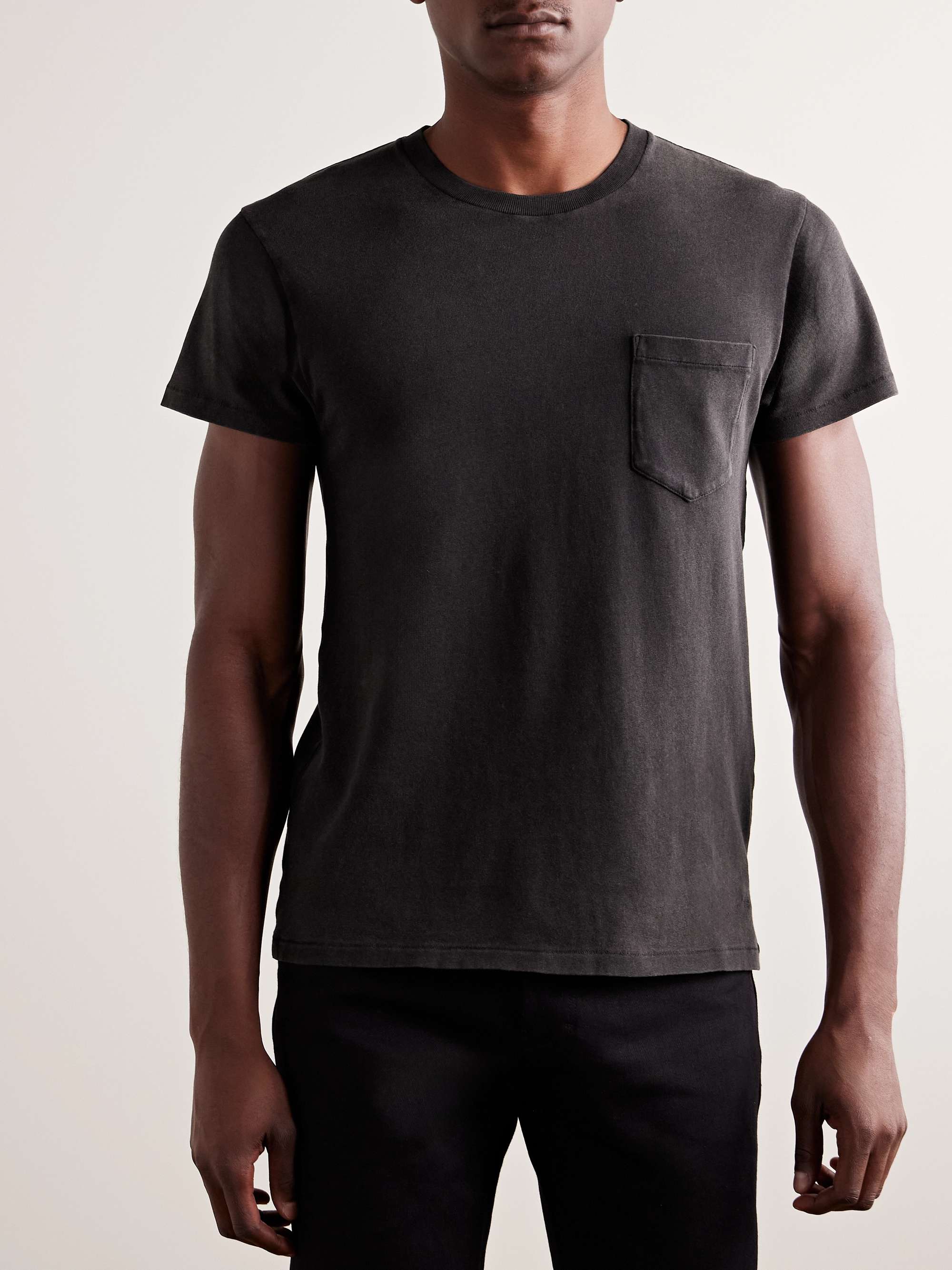 Slim-Fit Cold-Dyed Cotton T-Shirt view