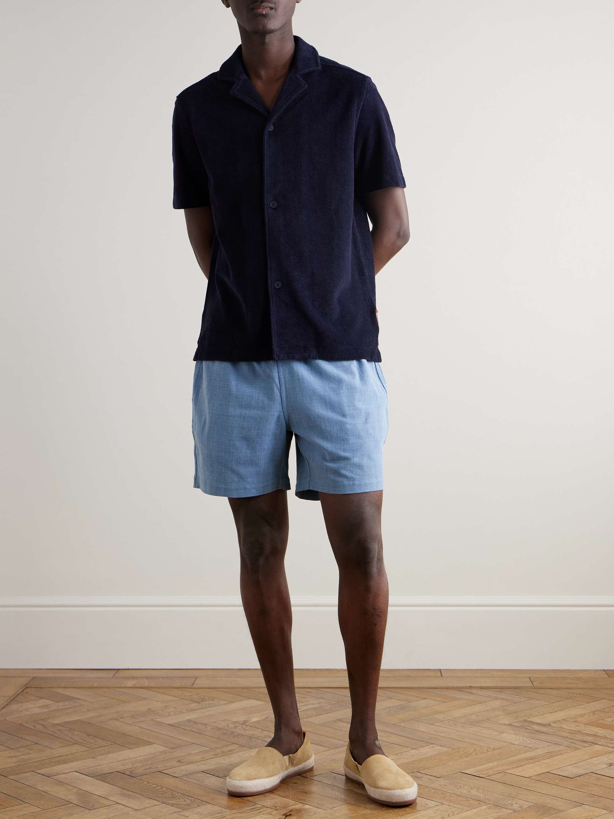 Howell Camp-Collar Cotton-Terry Shirt view