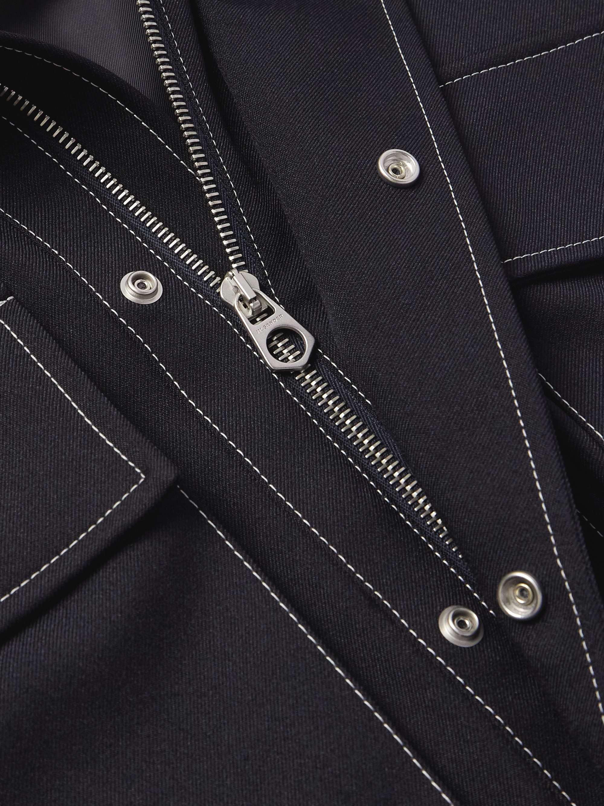 Recycled-Gabardine Blouson Jacket view