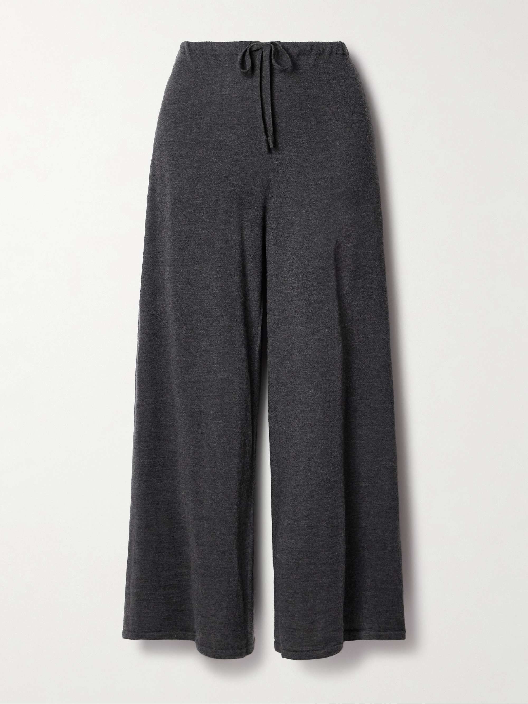 Helphine mélange cashmere wide-leg pants view