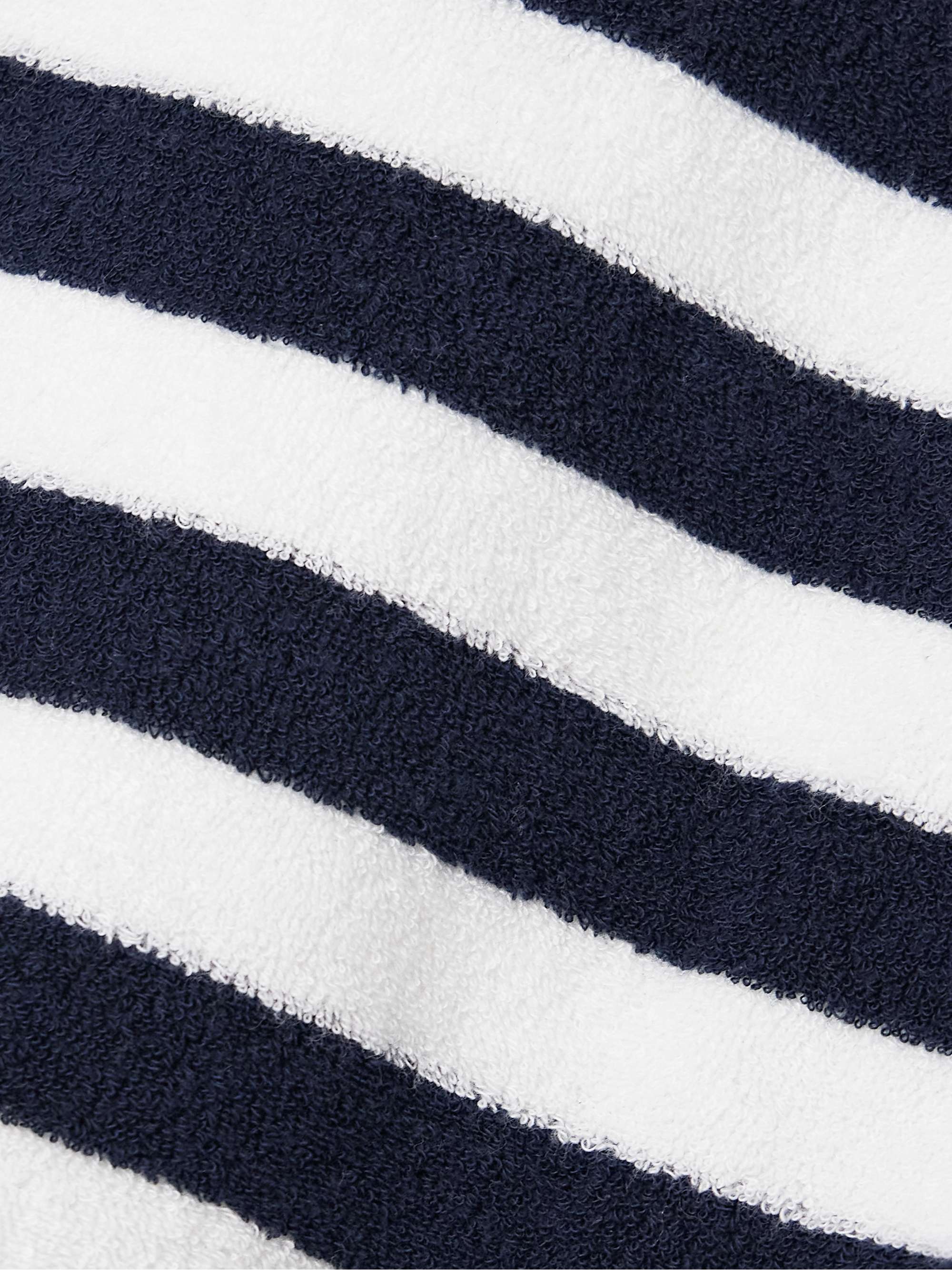 Shallis striped cotton-blend terry shorts view