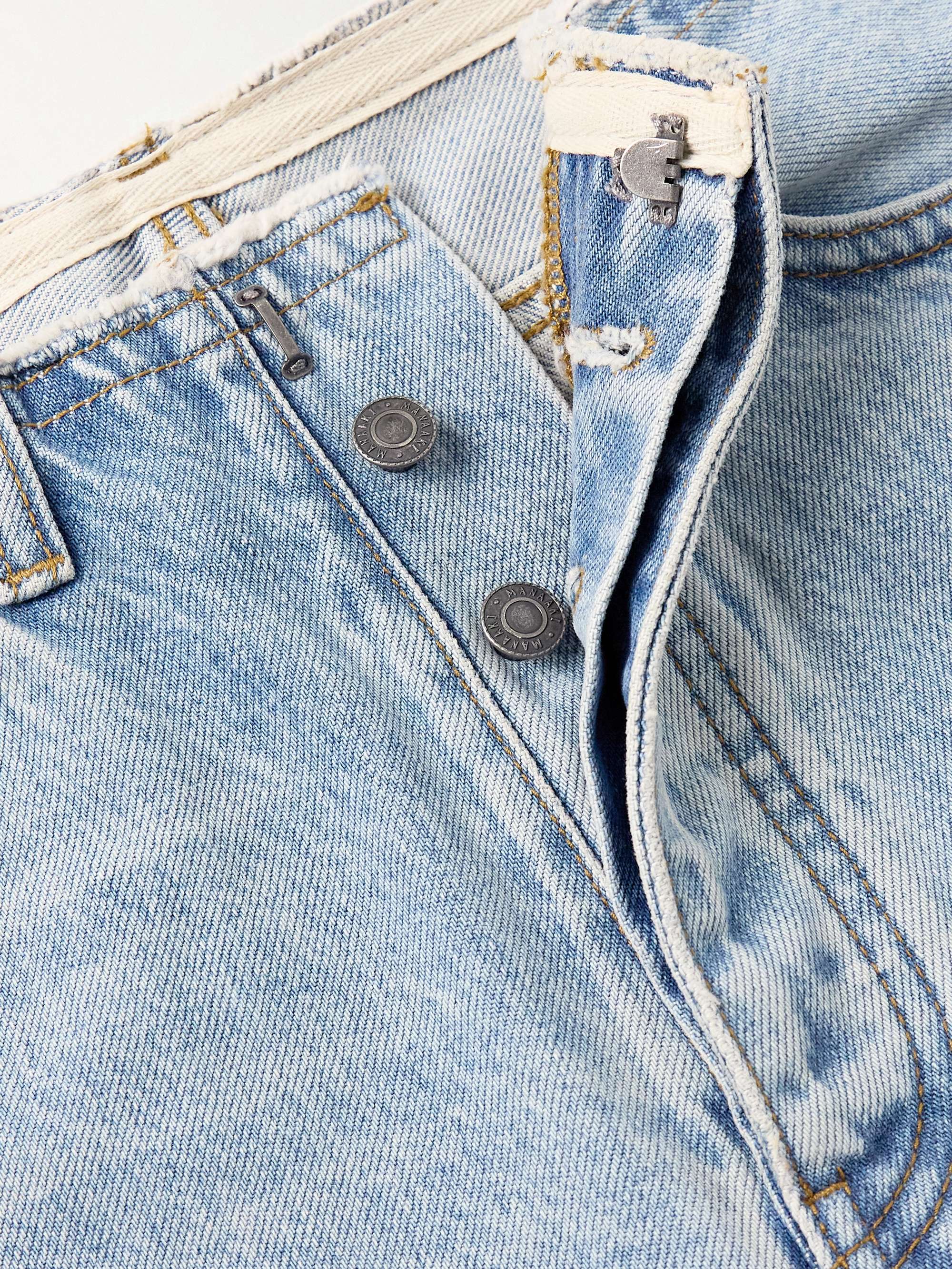 Tapahi Cropped Slim-Fit Straight-Leg Jeans view