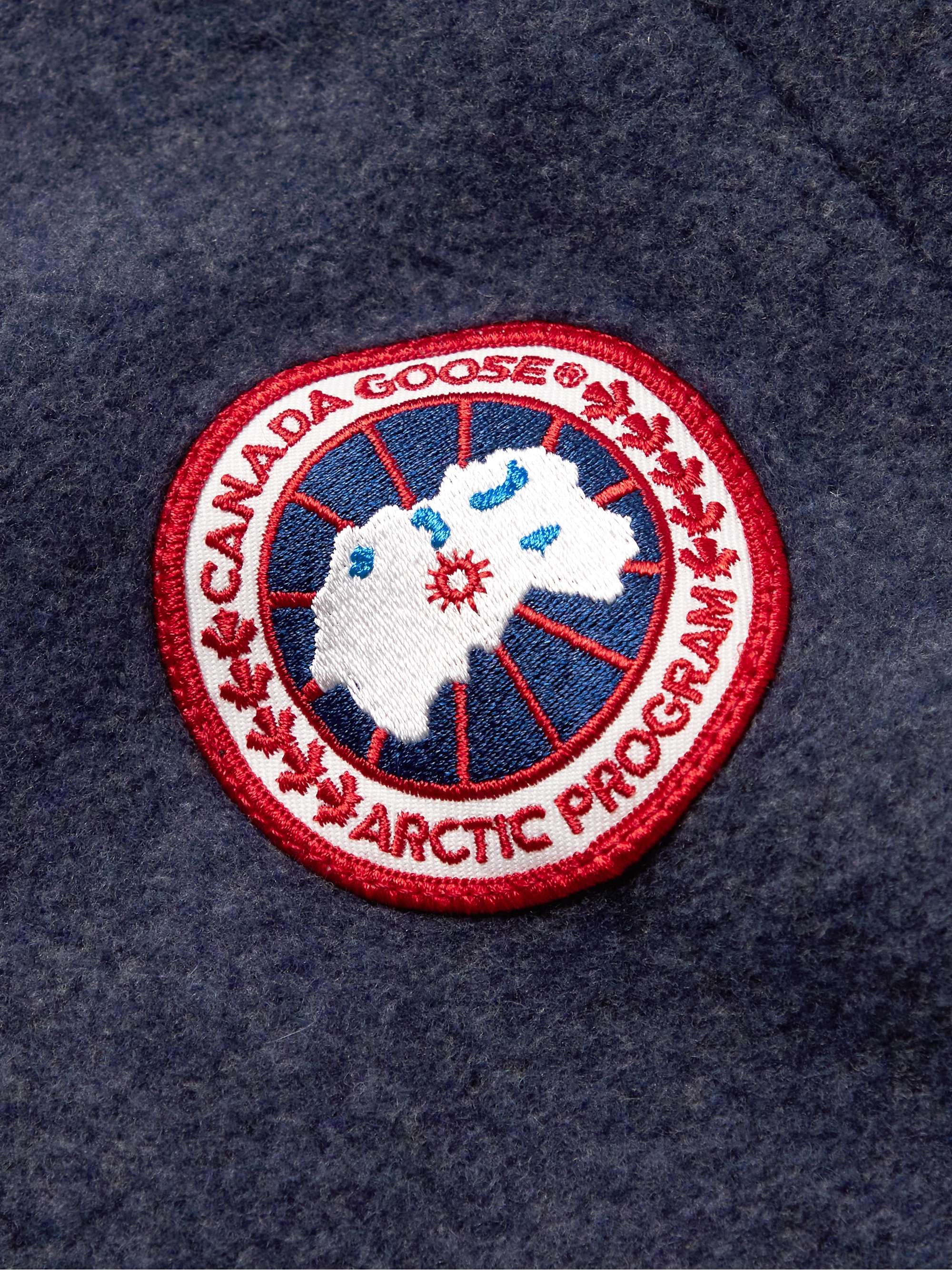 Mersey Logo-Appliquéd Wool-Blend Fleece Gilet view