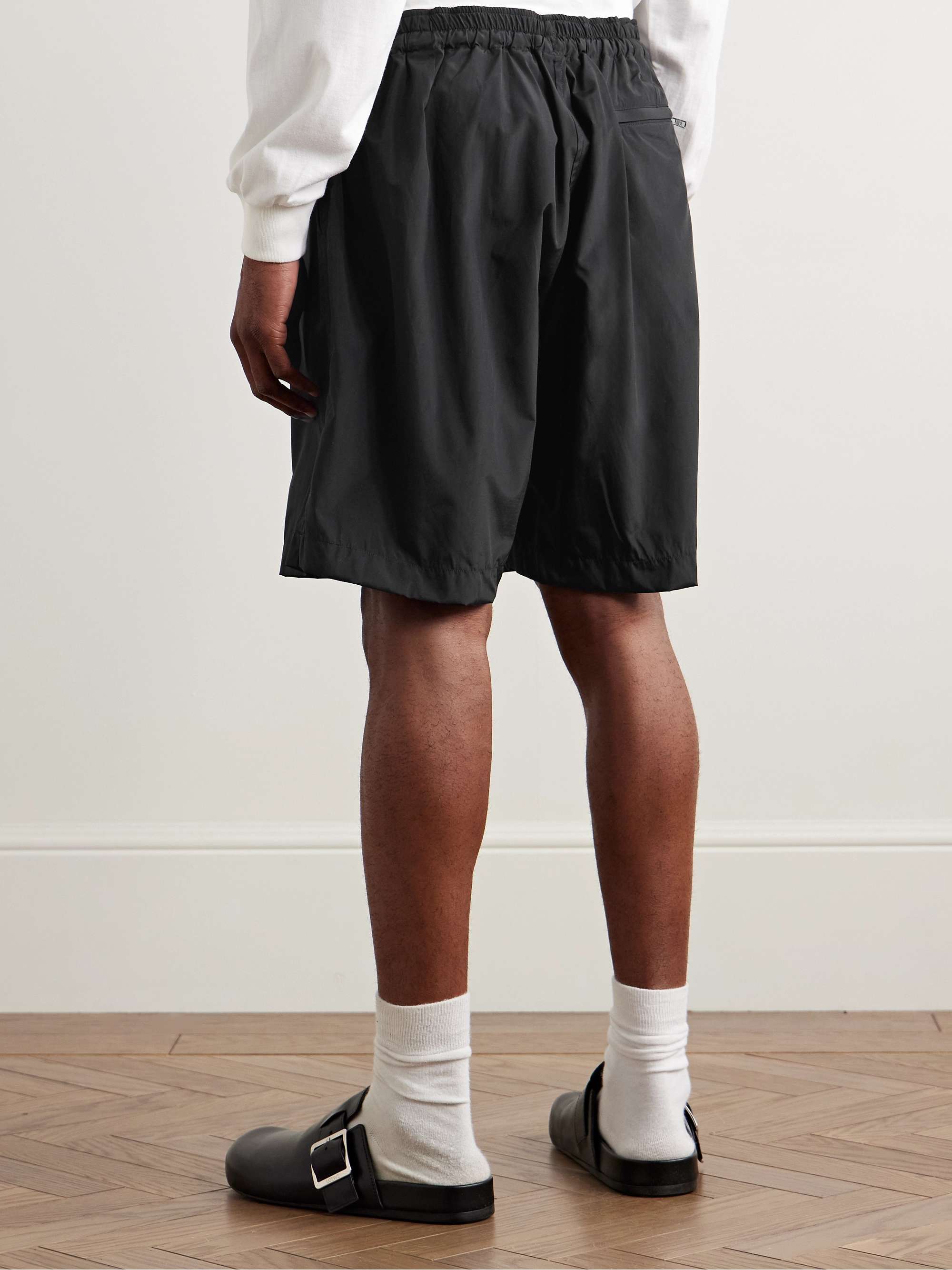 Trainer Straight-Leg Silk-Blend Shell Shorts view