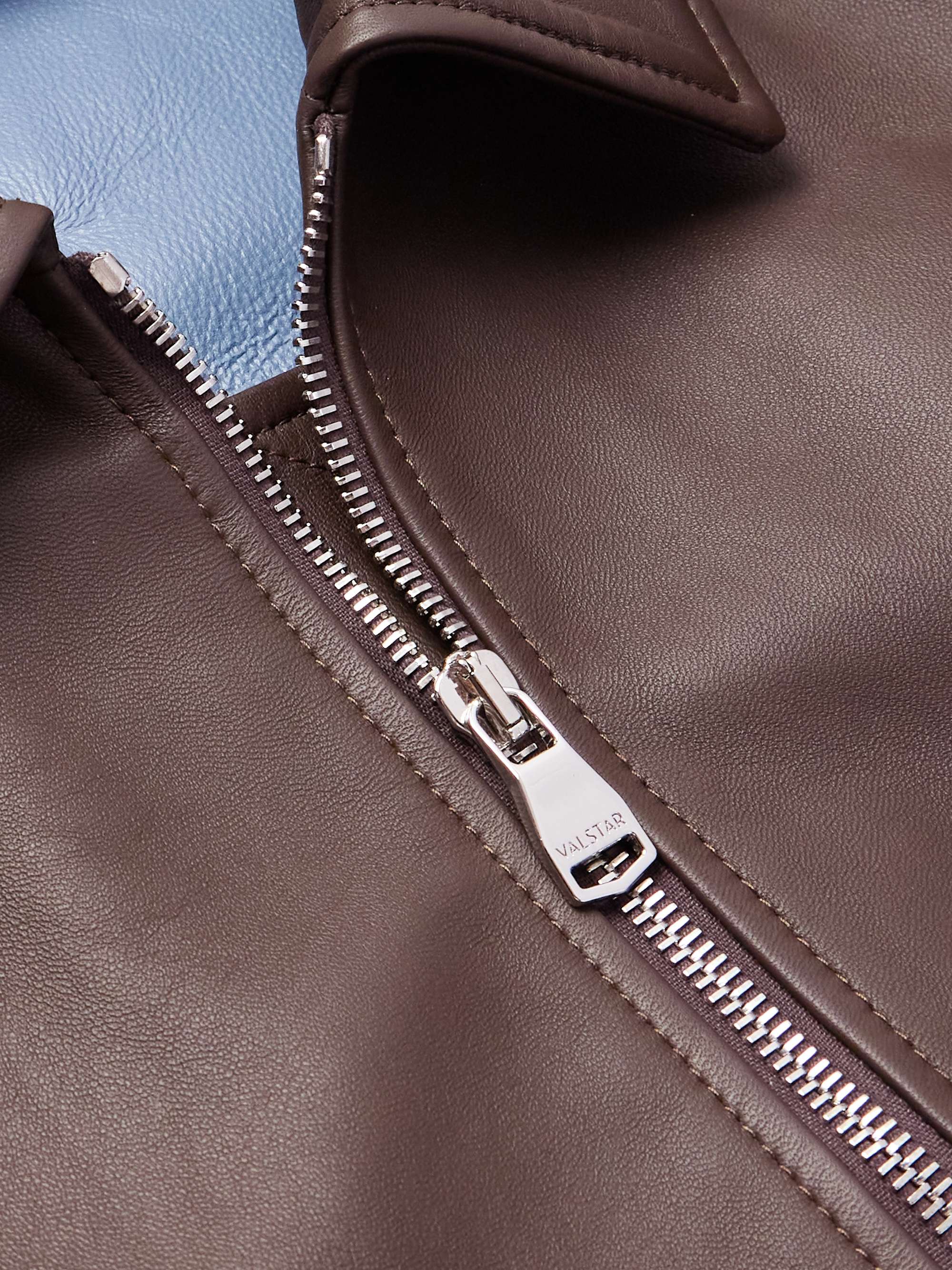 Roy Full-Grain Leather Blouson Jacket view