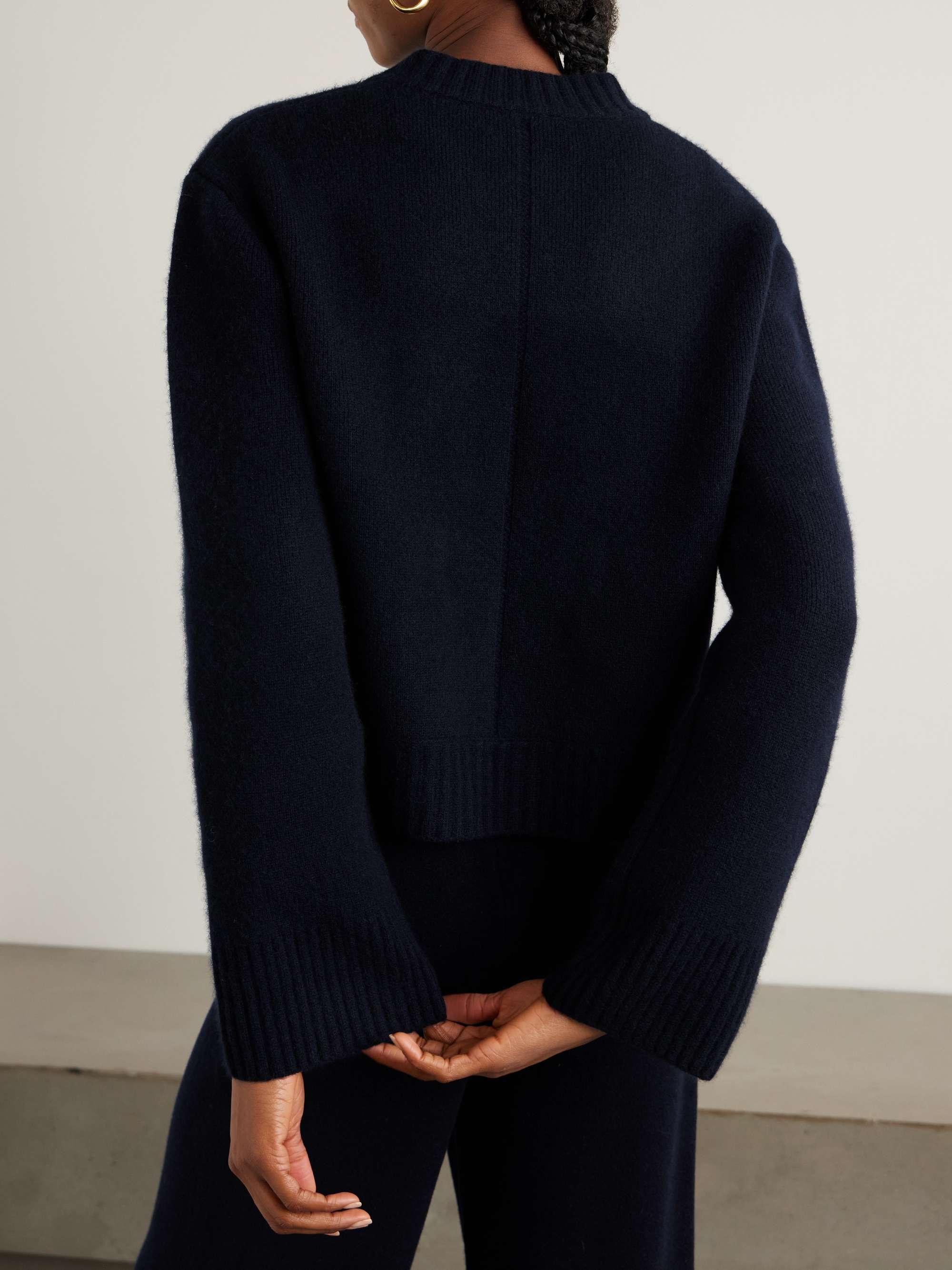 Wool and cashmere-blend bomber jacket view