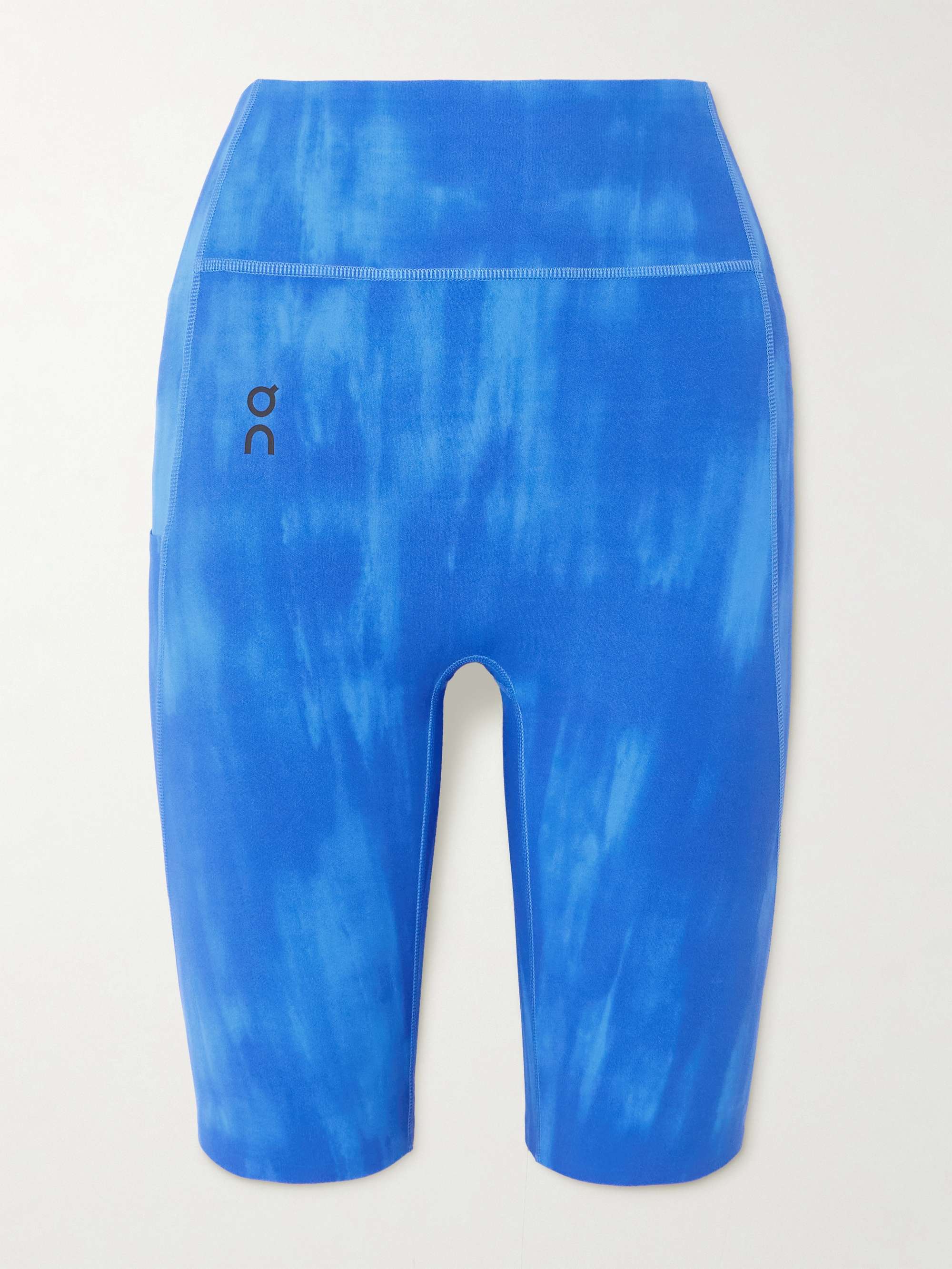 Malibu tie-dyed stretch recycled-jersey shorts view