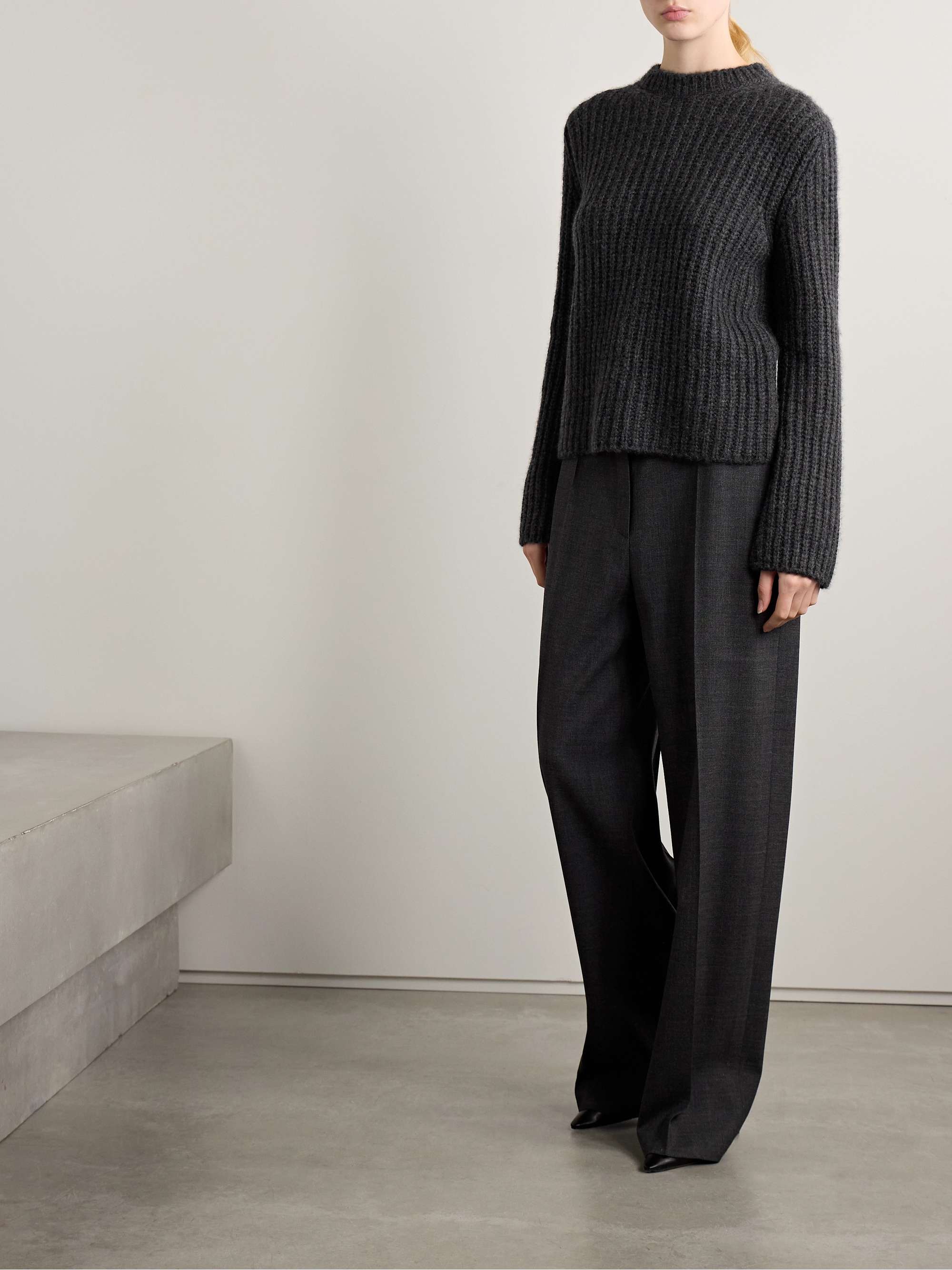Idli ribbed cashmere and silk-blend sweater view