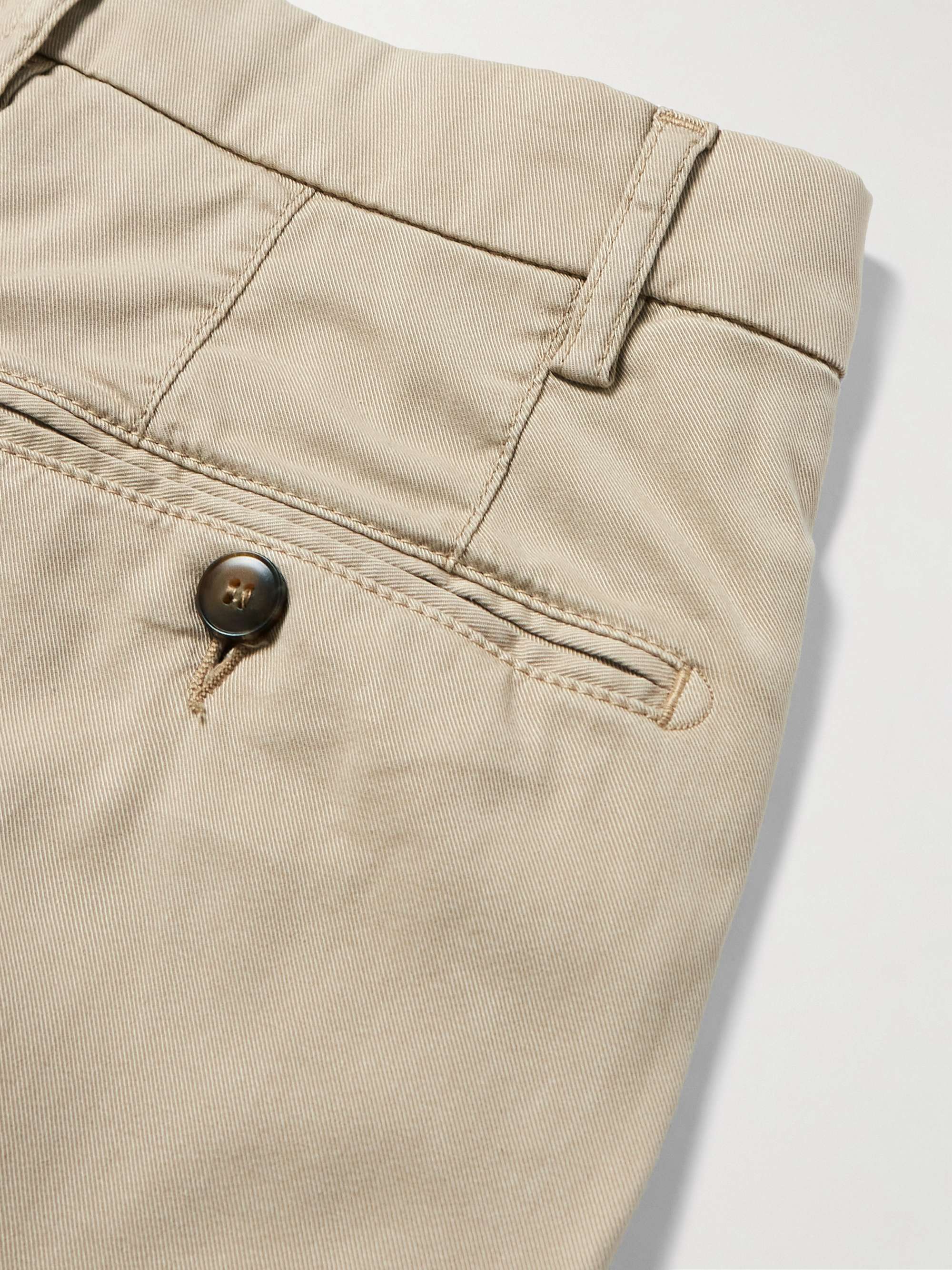 Garment-Dyed Stretch-Lyocell and Cotton-Blend Trousers view