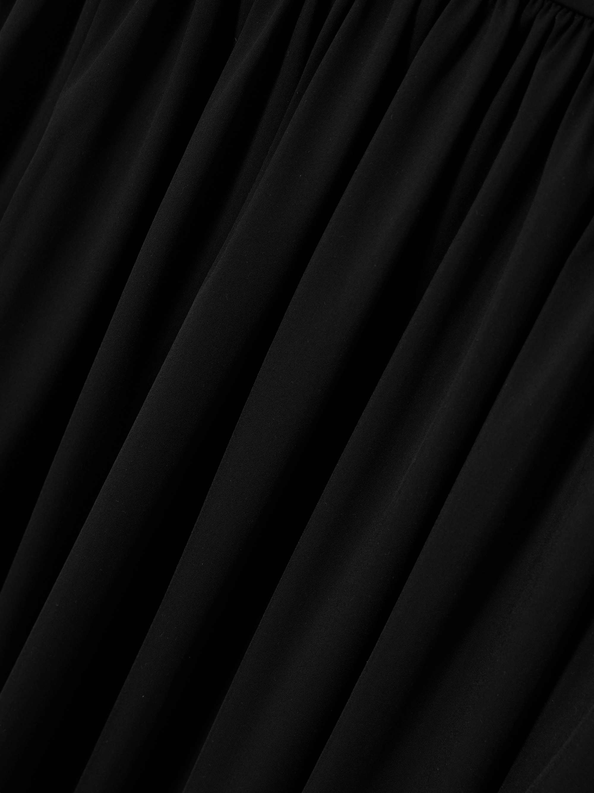 Off-the-shoulder ruched gathered stretch-jersey maxi dress view
