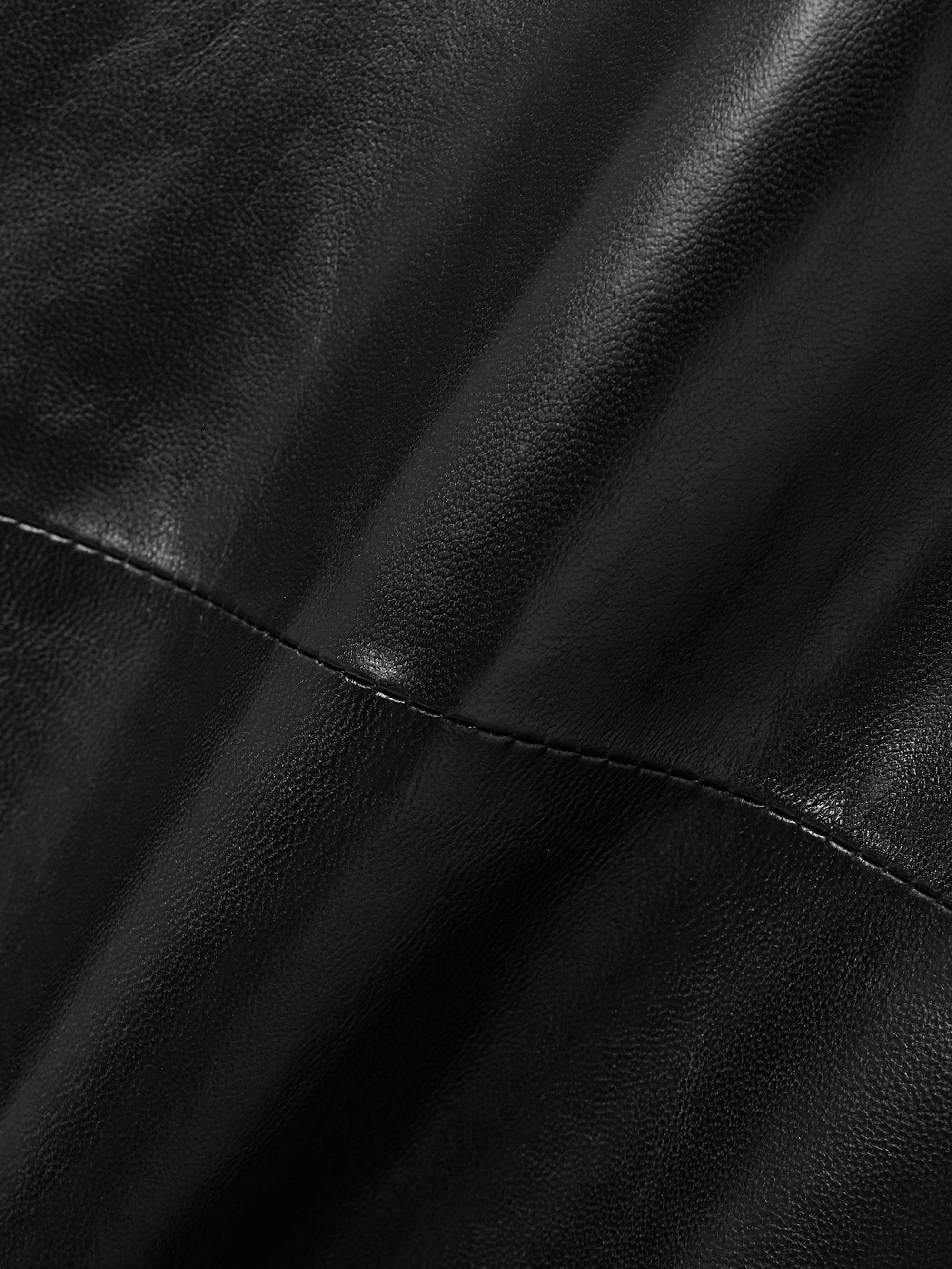 Winler gathered leather maxi skirt view