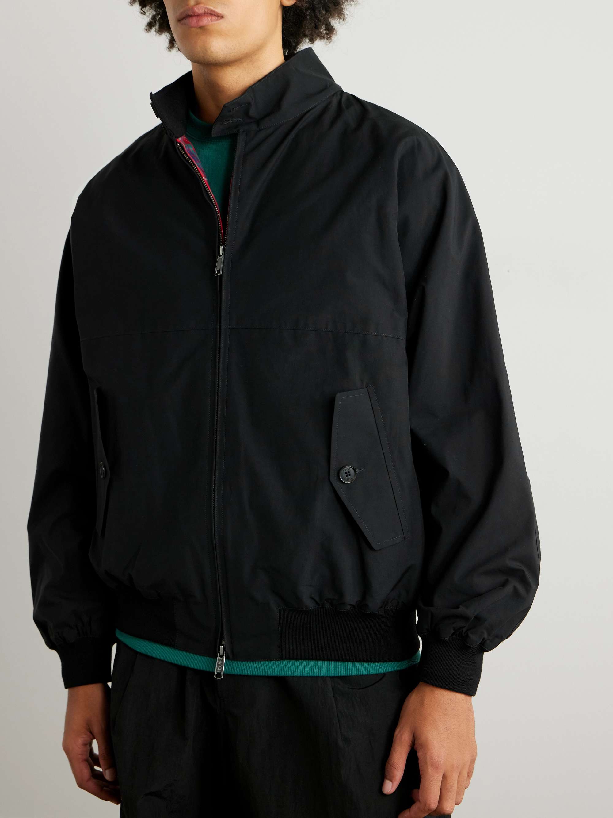+ Neighborhood G9 Logo-Embroidered Shell Harrington Jacket view