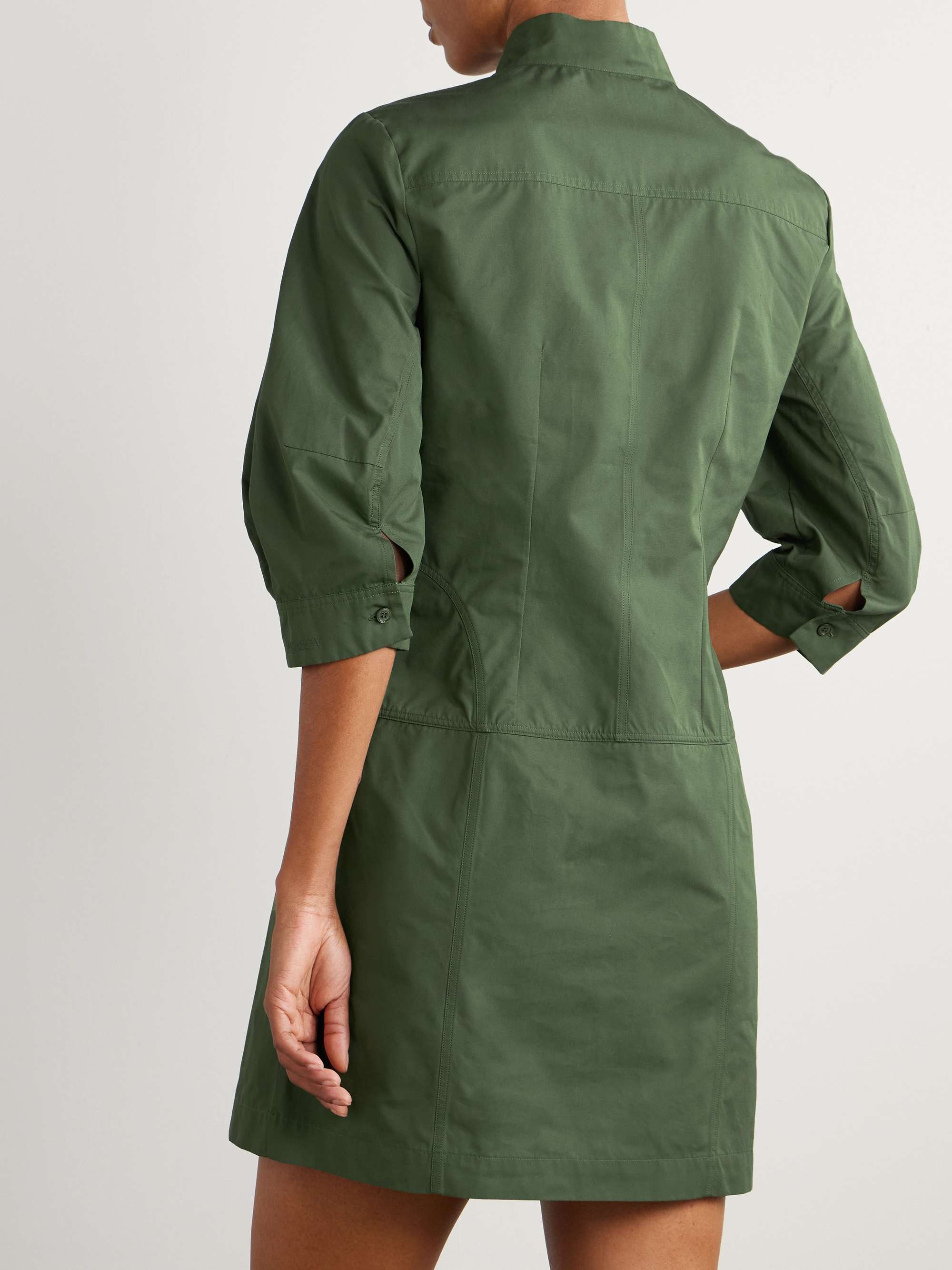 Cotton-poplin mini dress view