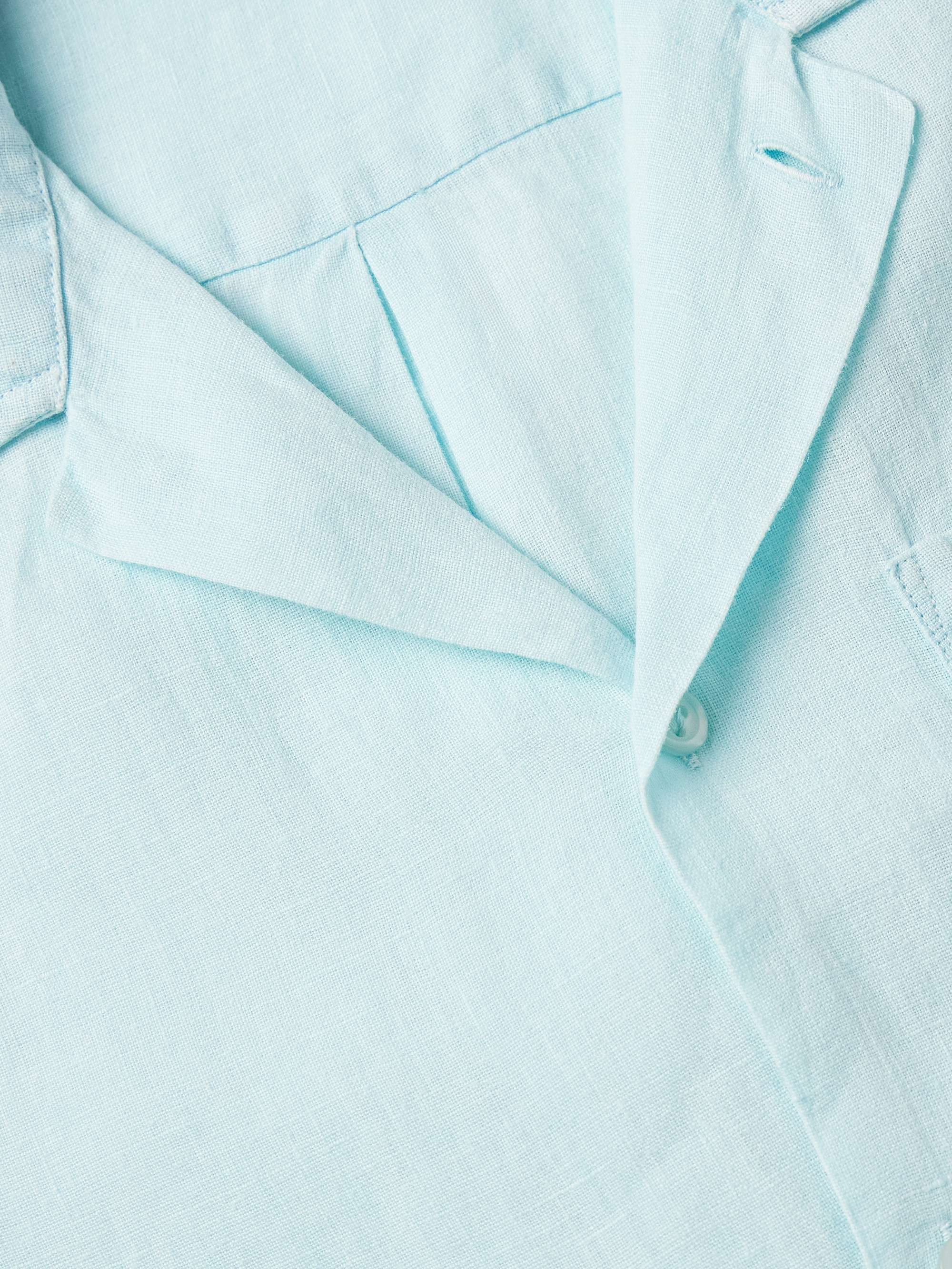Charli Camp-Collar Linen Shirt view
