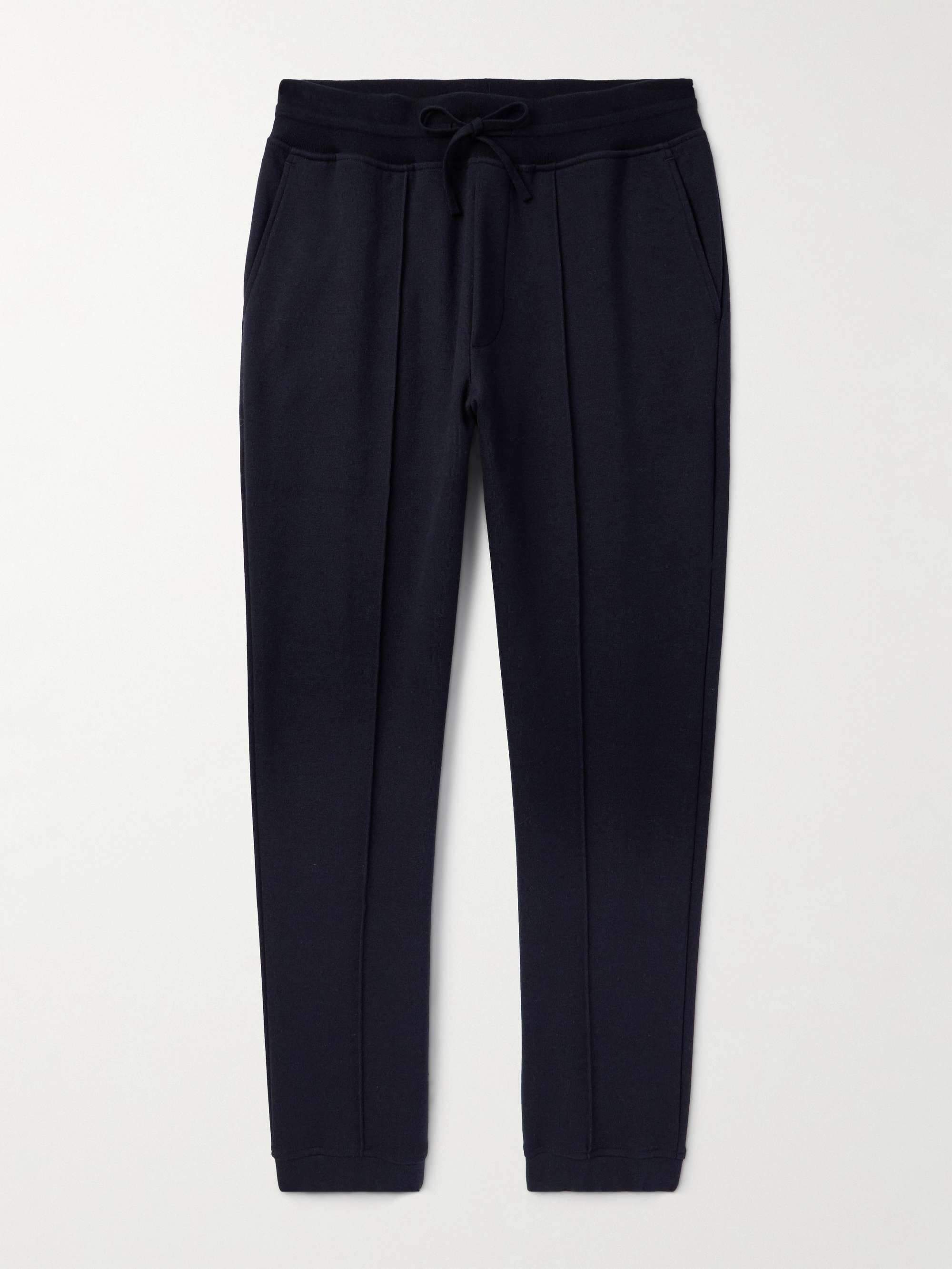 Whitney Tapered Cotton, Silk and Cashmere-Blend Jersey Sweatpants view