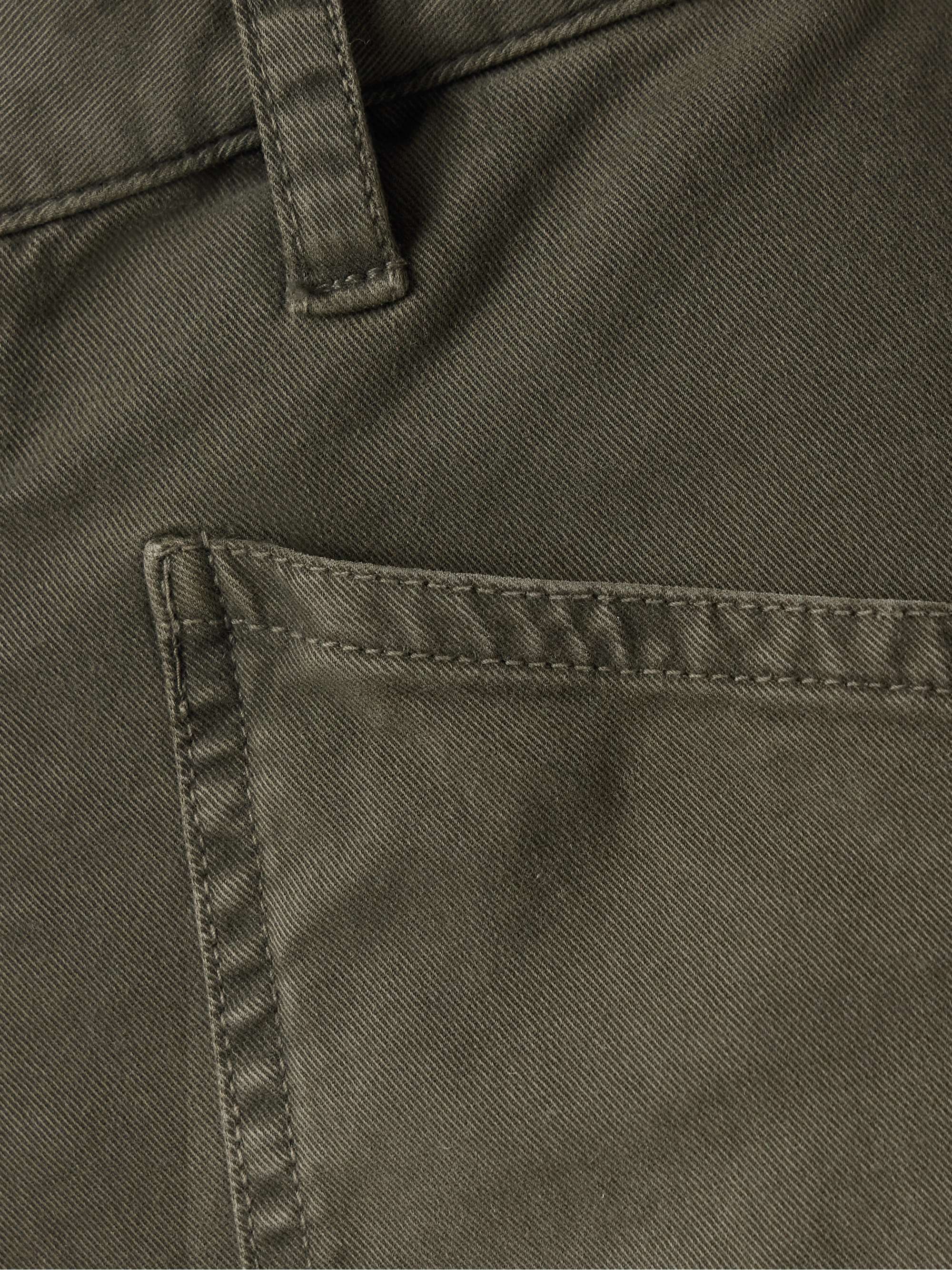 Shon pleated cotton-blend twill tapered pants view