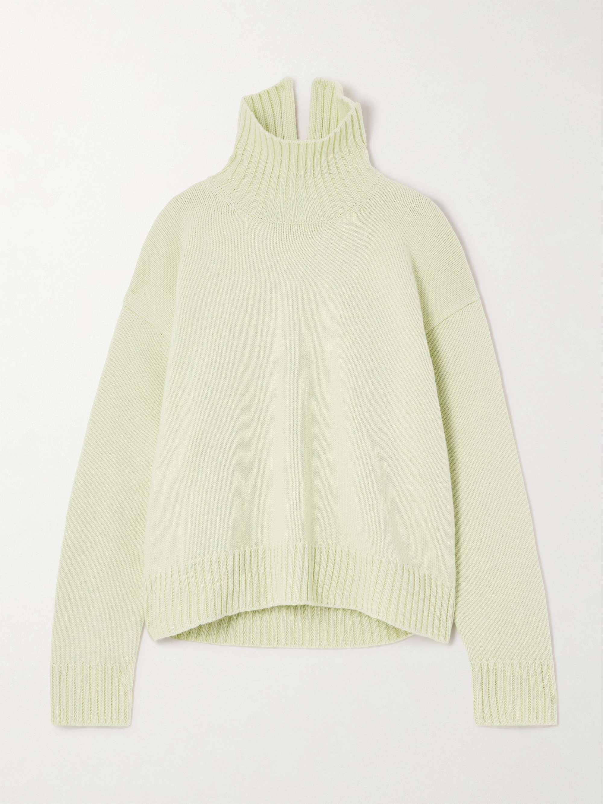 Cashmere-blend turtleneck sweater view