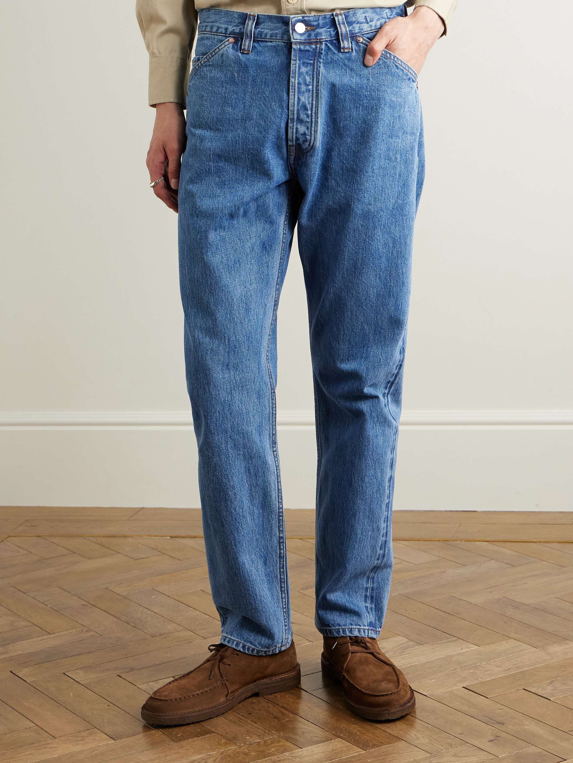 Tapered Selvedge Denim Jeans view