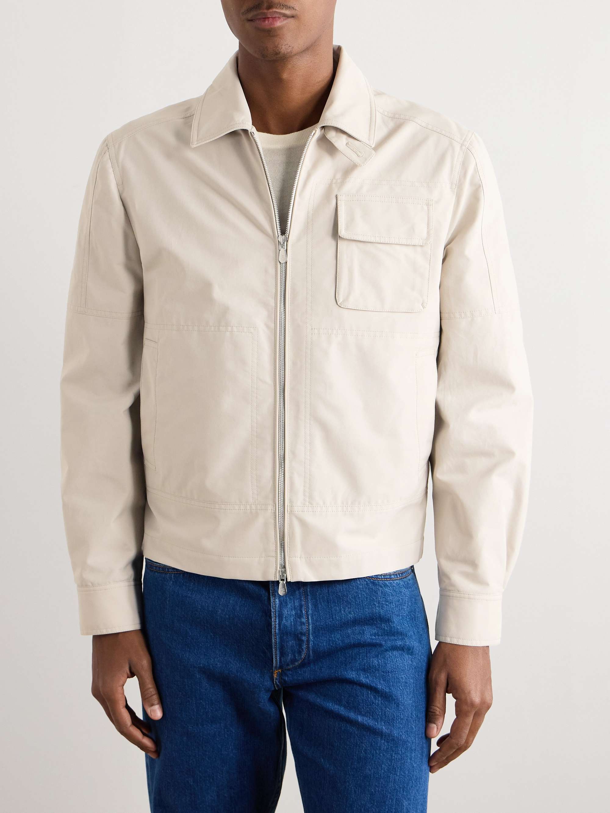 Cotton-Blend Twill Jacket view