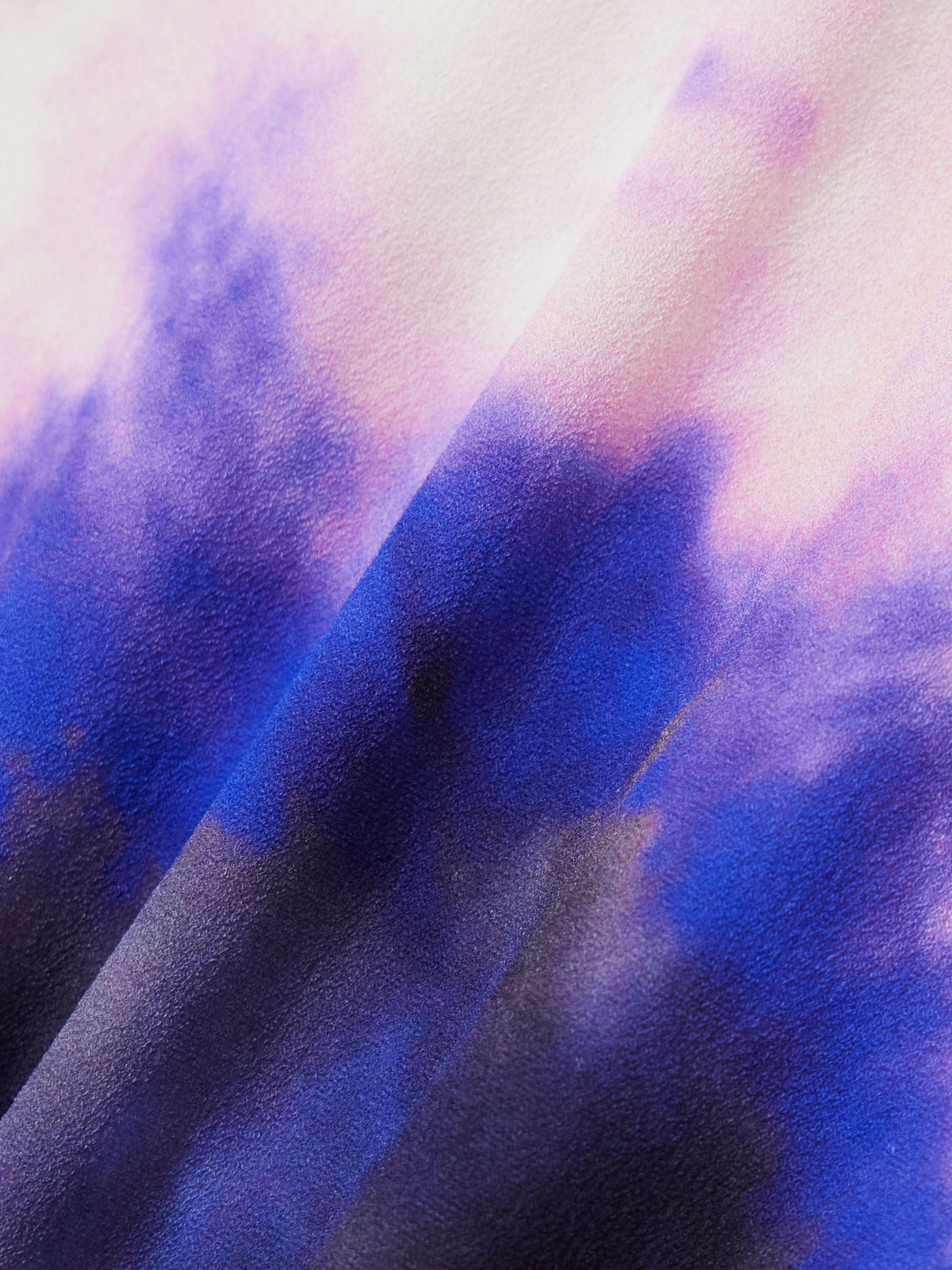 Tie-dyed stretch-crepe tank view