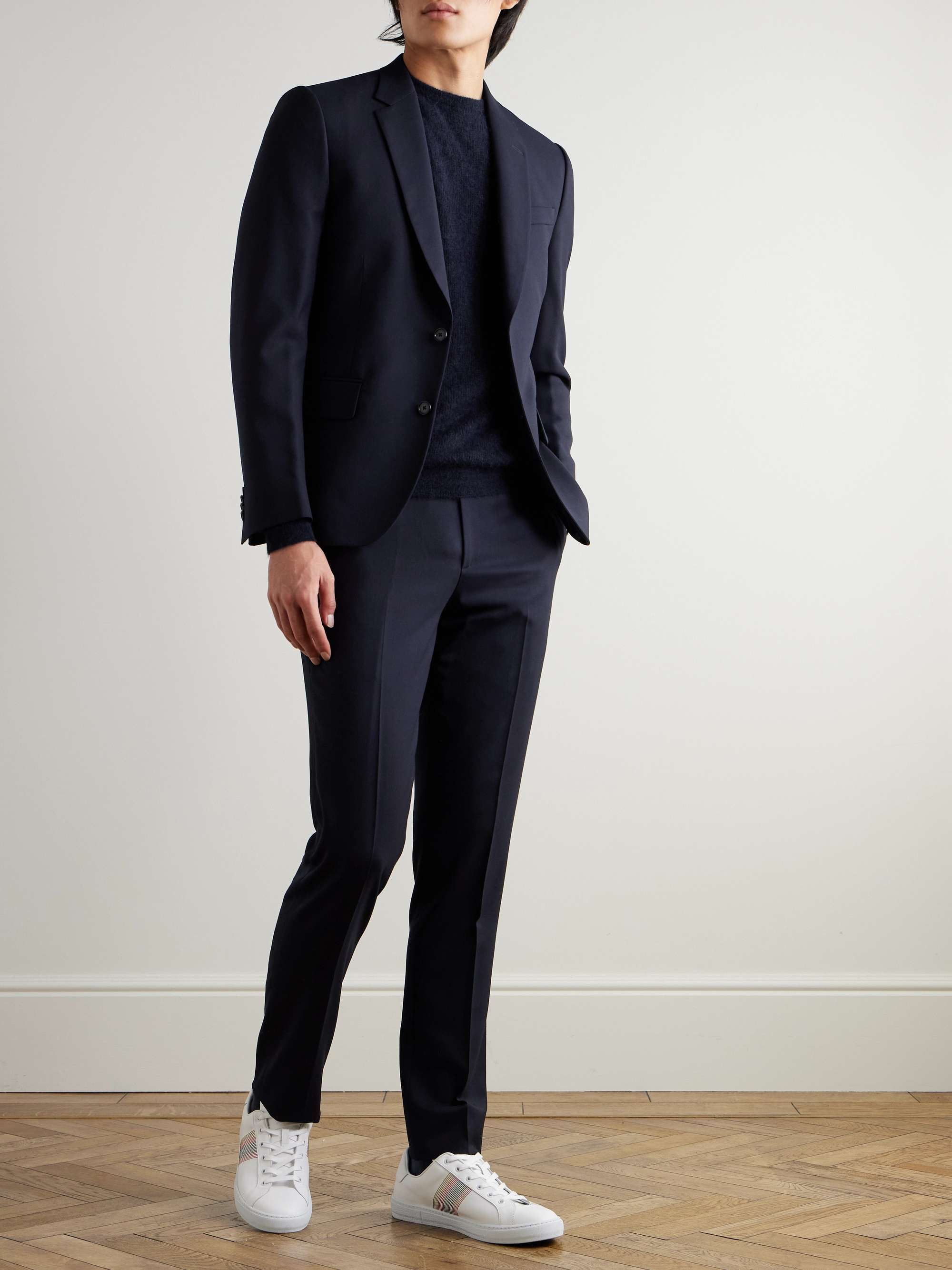 Navy A Suit To Travel In Soho Slim-Fit Wool Suit view