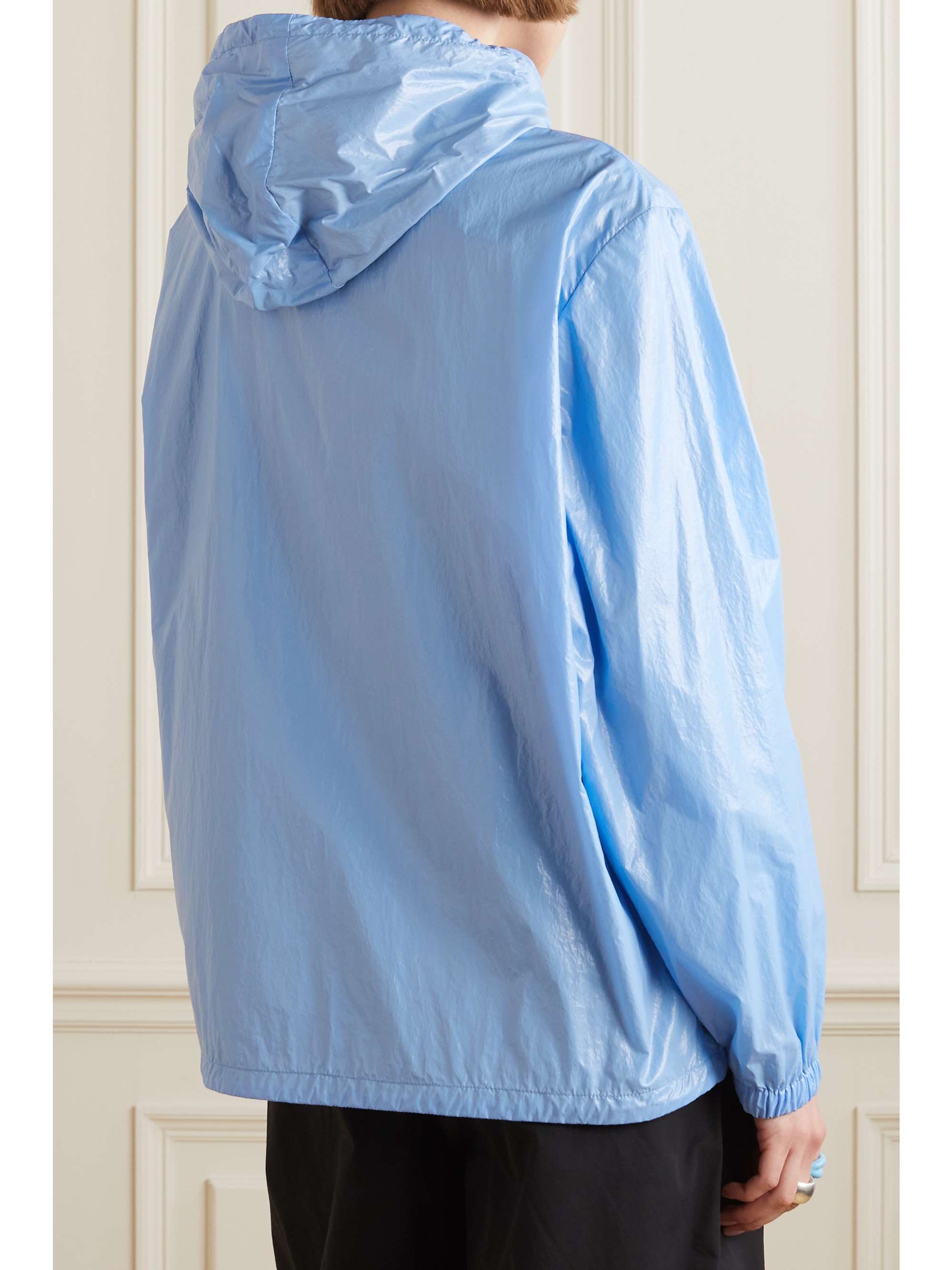 Wuisse hooded coated cotton-blend jacket view