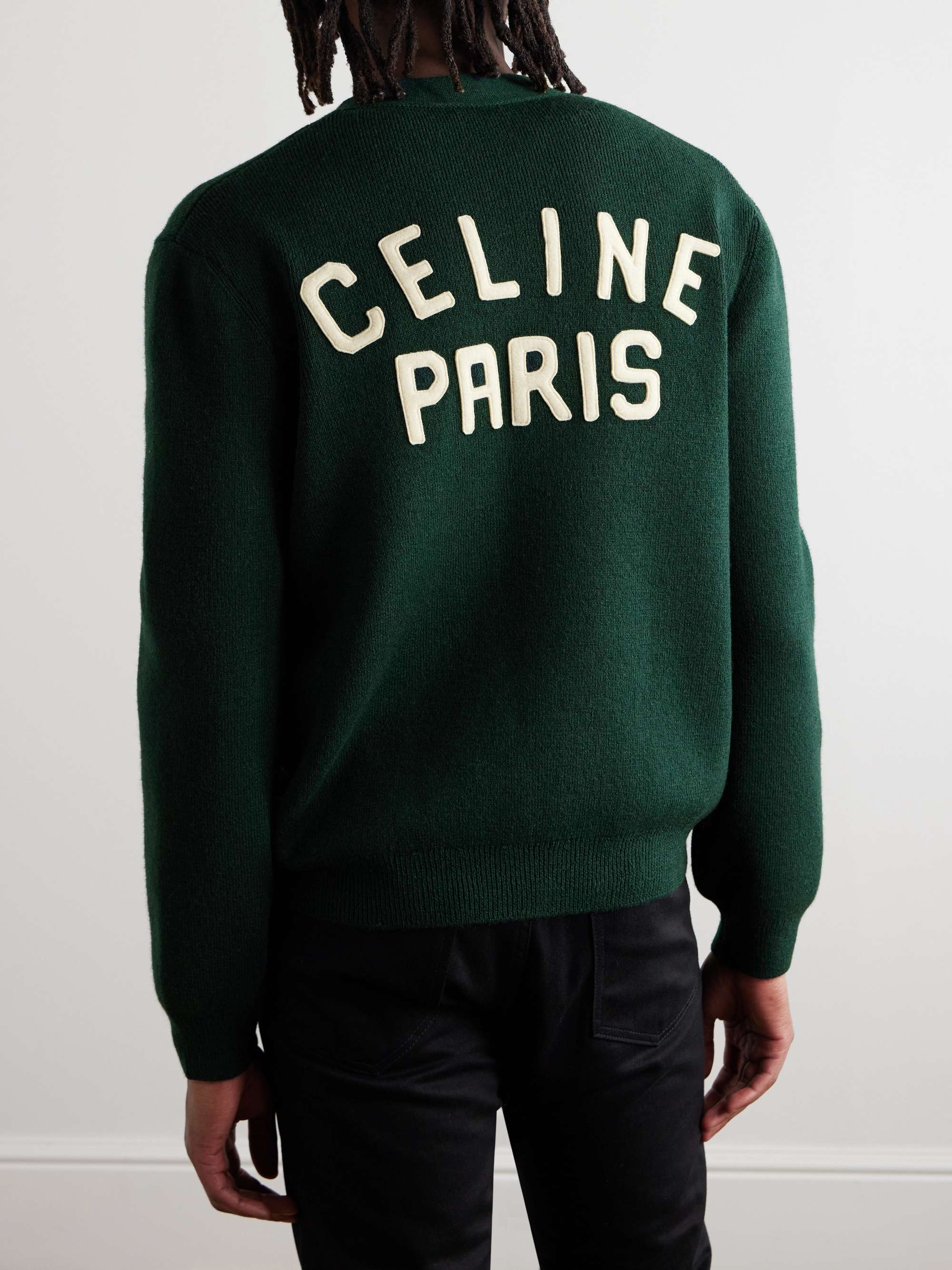 Logo-Appliquéd Wool Cardigan view