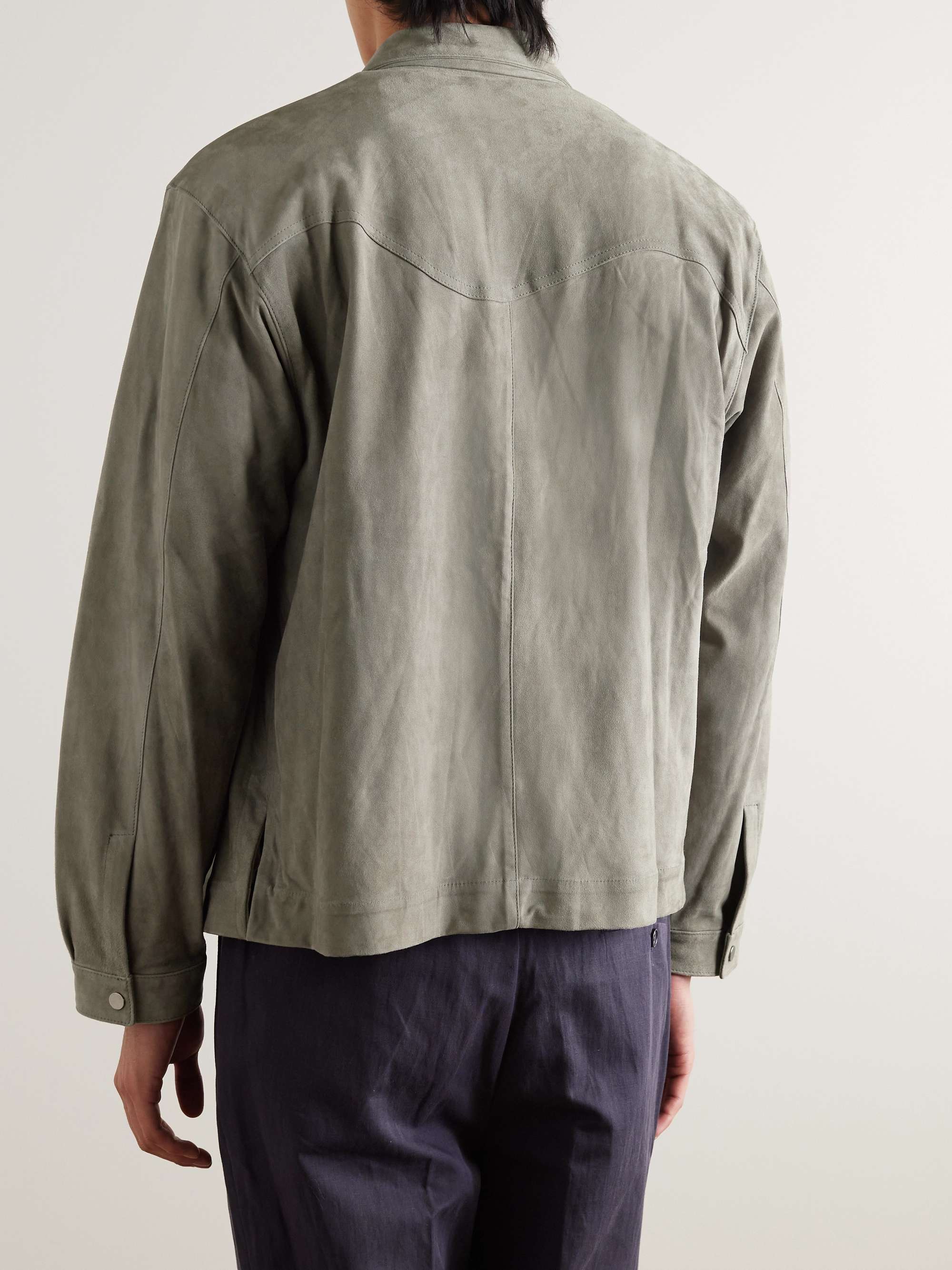 Wave Suede Overshirt view