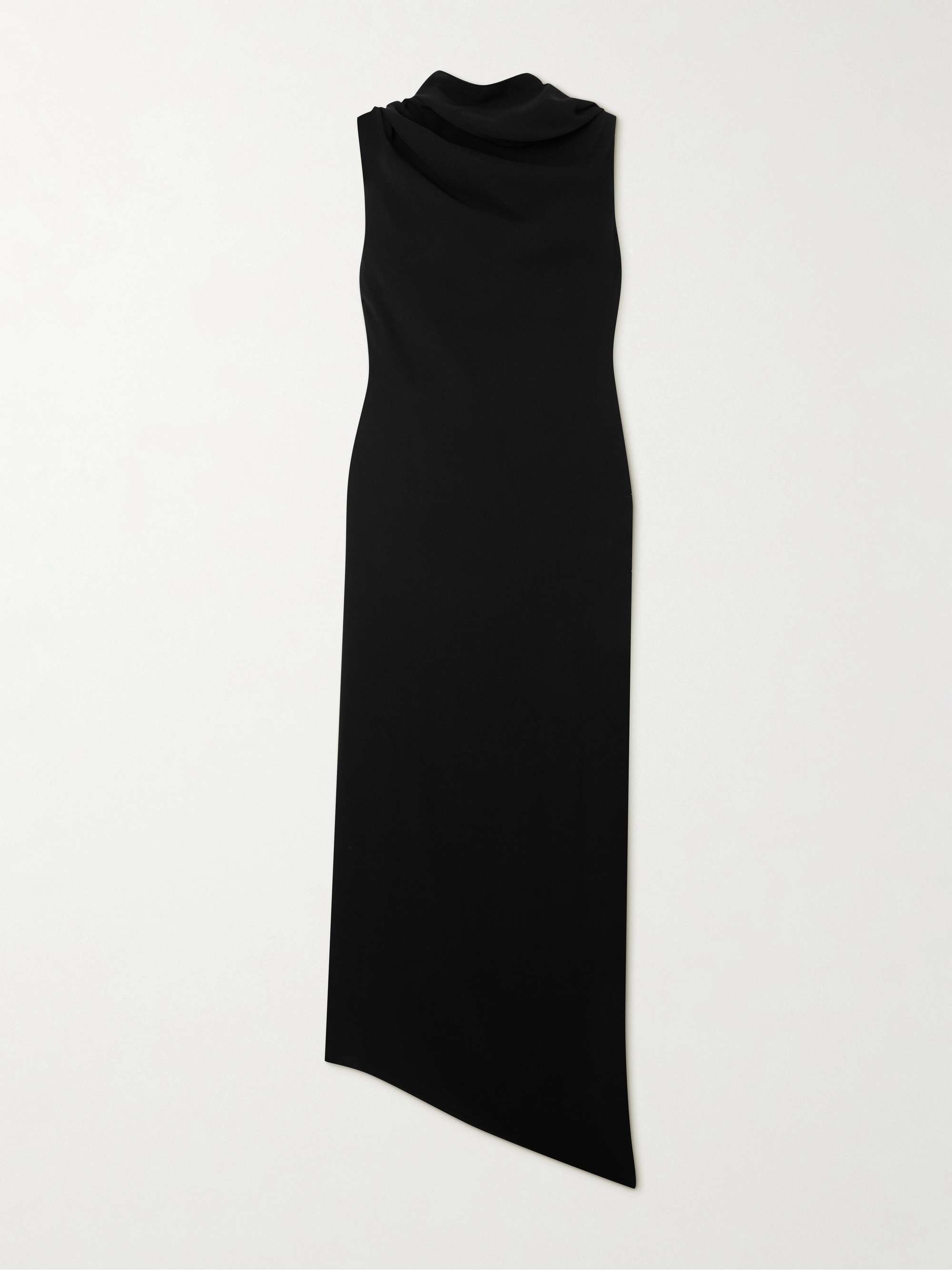 Nassau draped silk-crepe maxi dress view