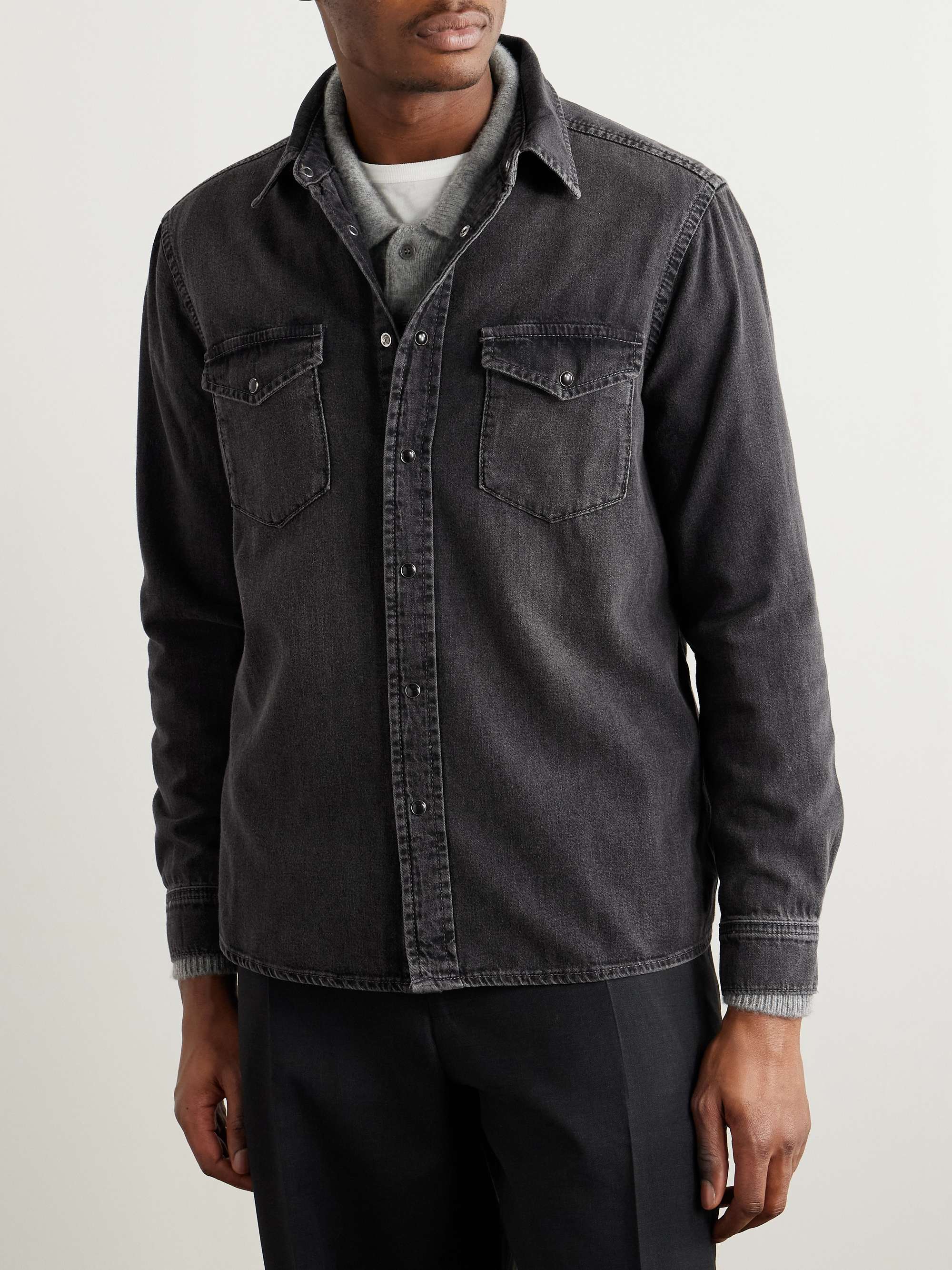 Modern Western Denim Shirt view