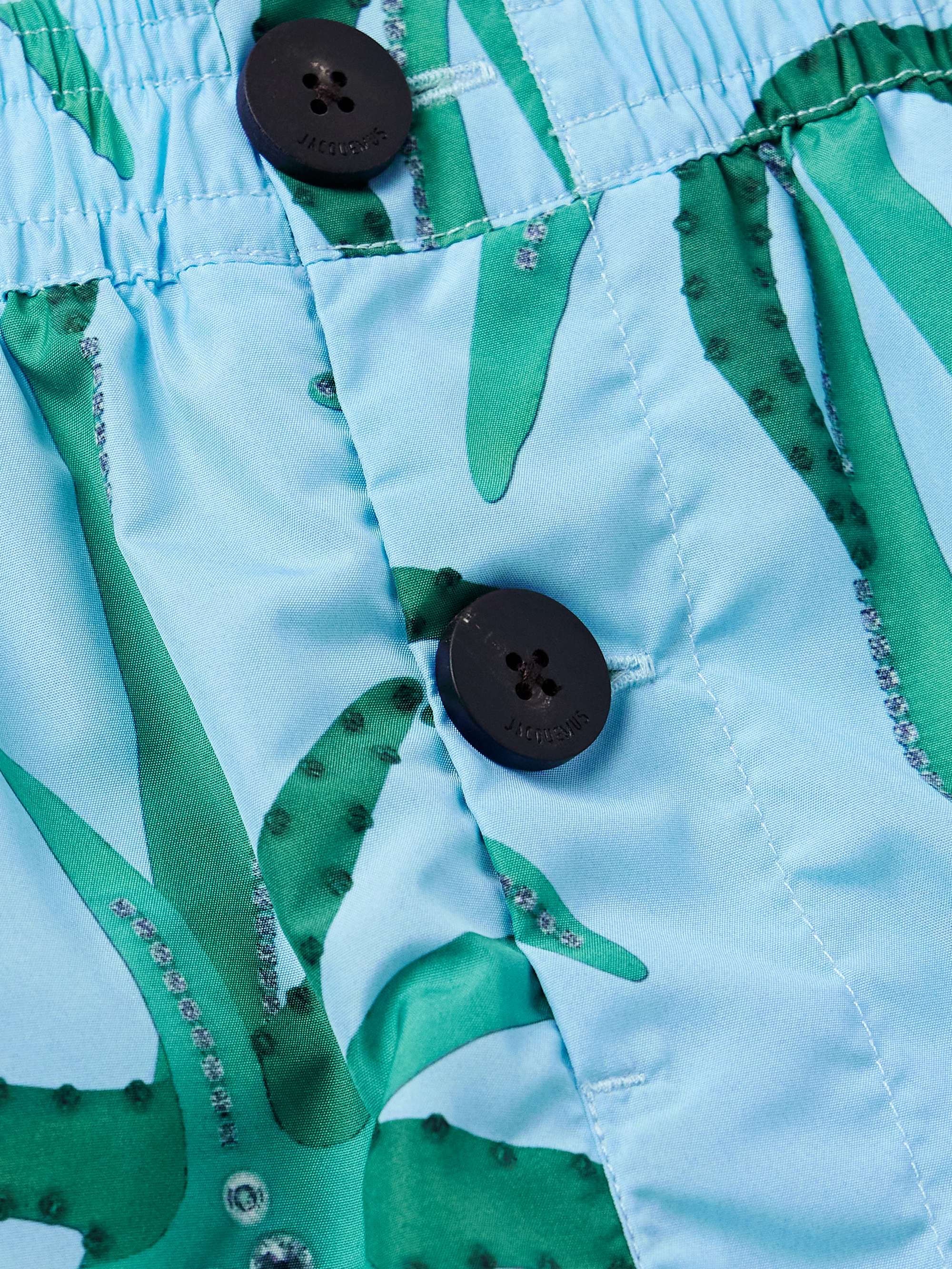Straight-Leg Short-Length Printed Swim Shorts view