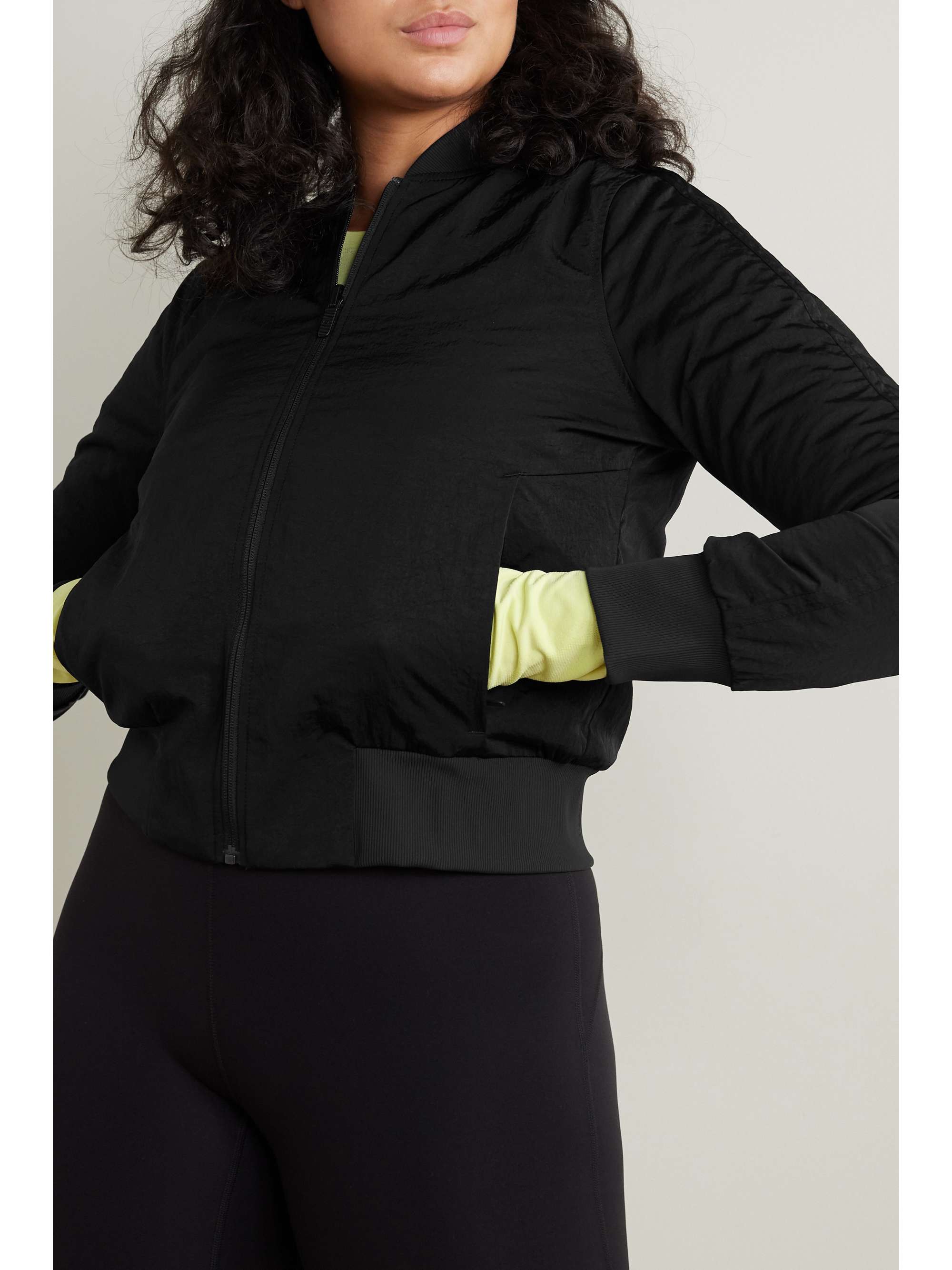 Non-Stop shell bomber jacket view
