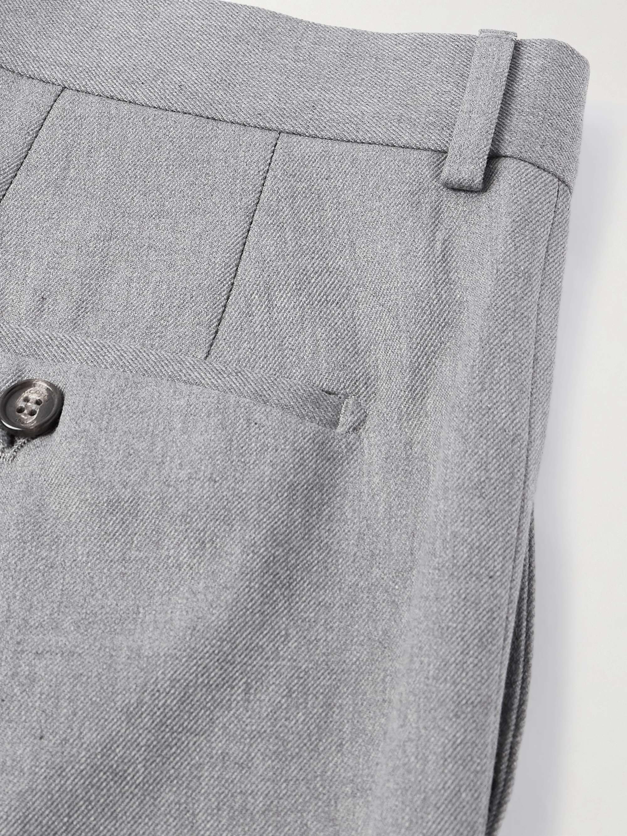 Venezia 1951 Tapered Cotton and Virgin Wool-Blend Twill Trousers view