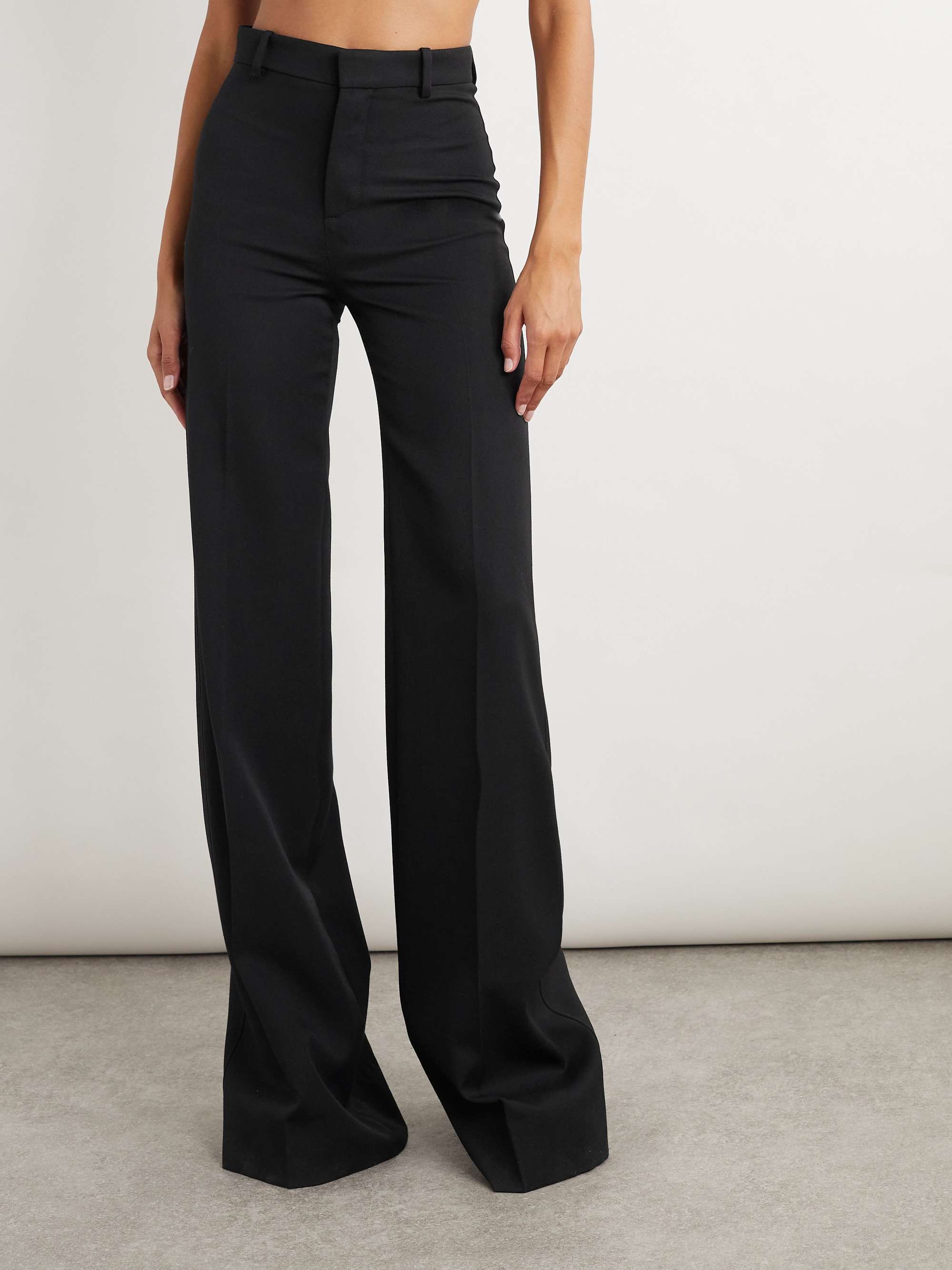 Wool wide-leg pants view