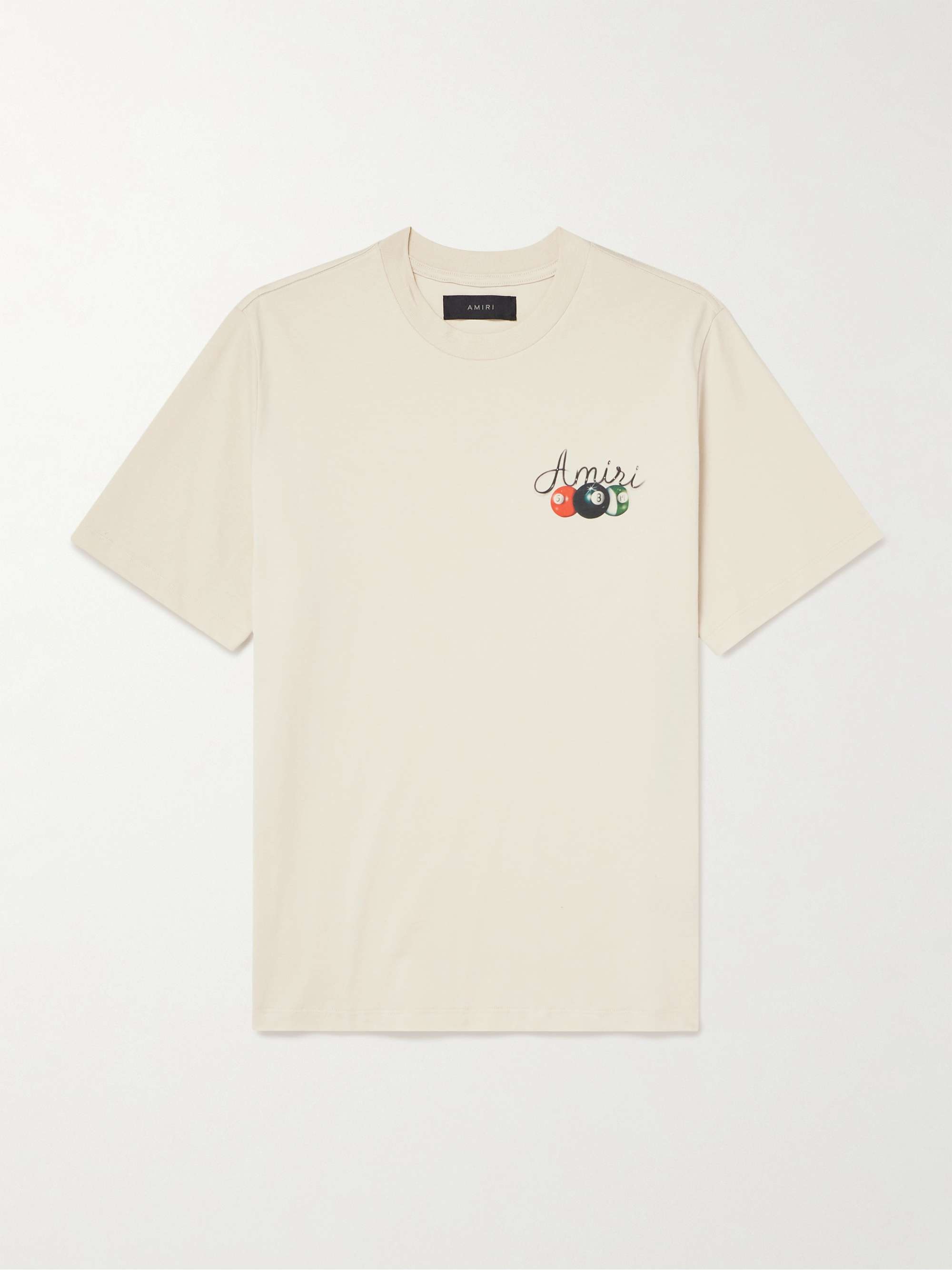 Pool Cue Logo-Print Cotton-Jersey T-Shirt view