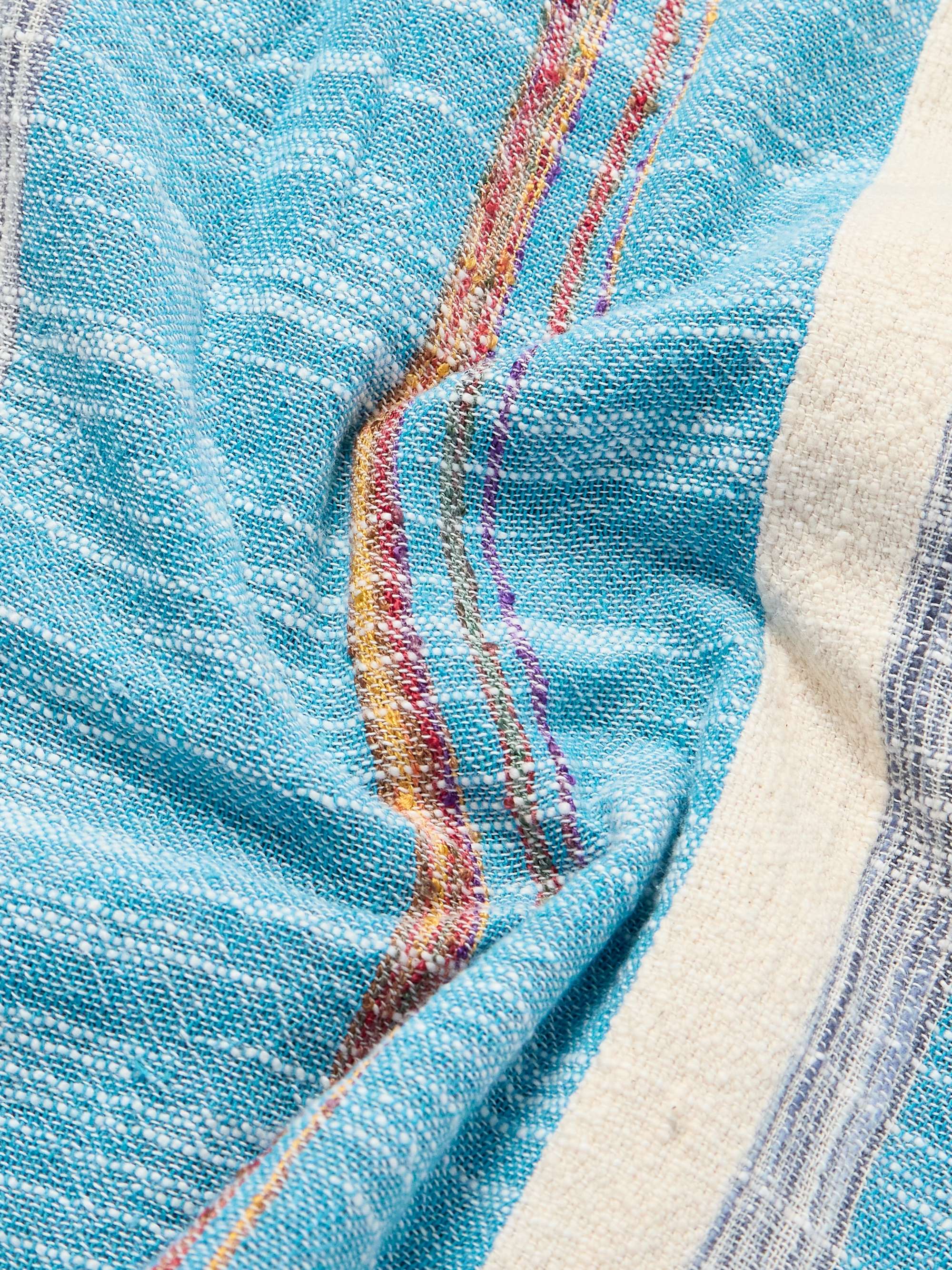 50s Milano Camp-Collar Cotton-Jacquard Shirt view