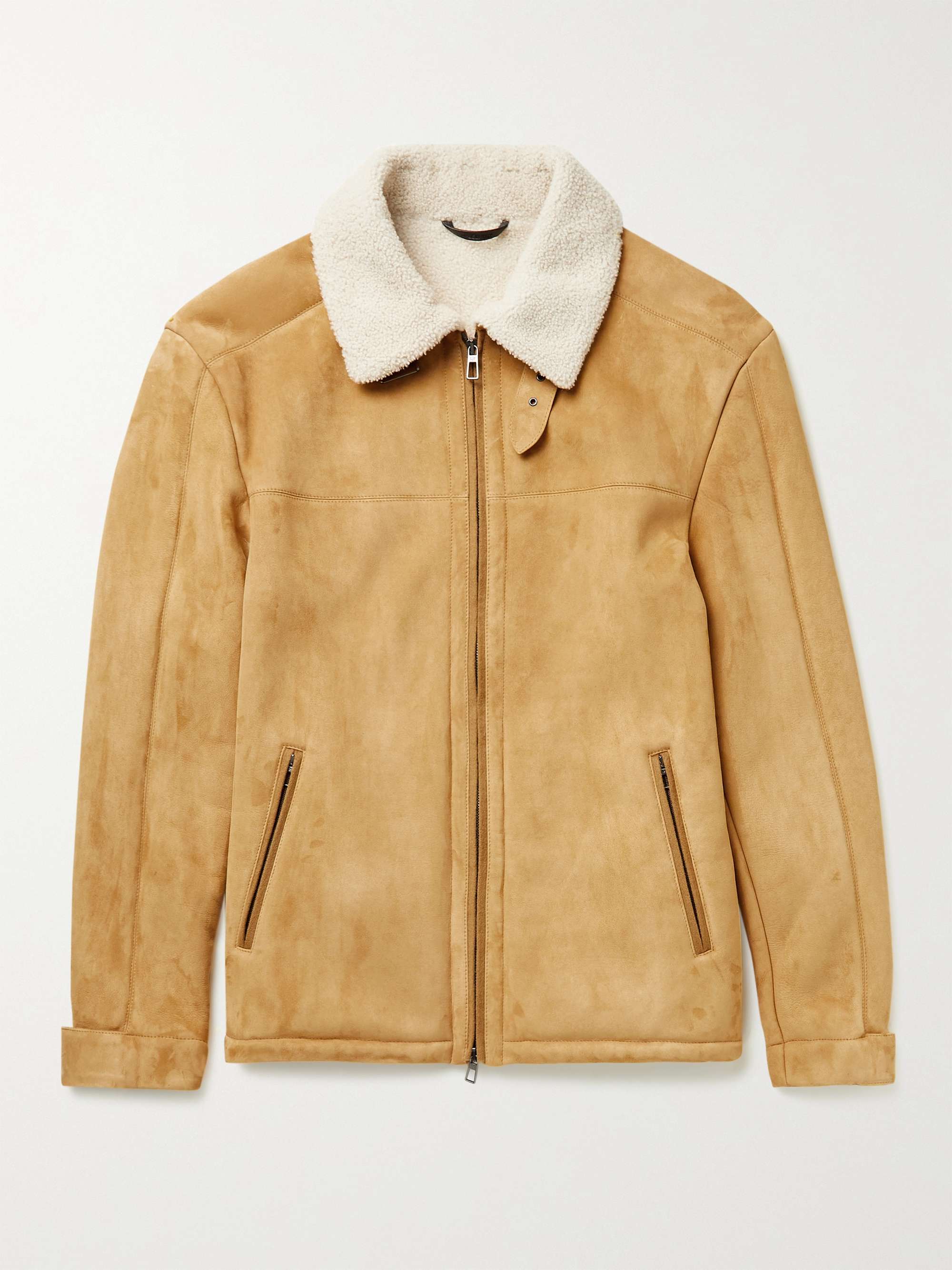 Ravelstone Shearling-Lined Suede Jacket view