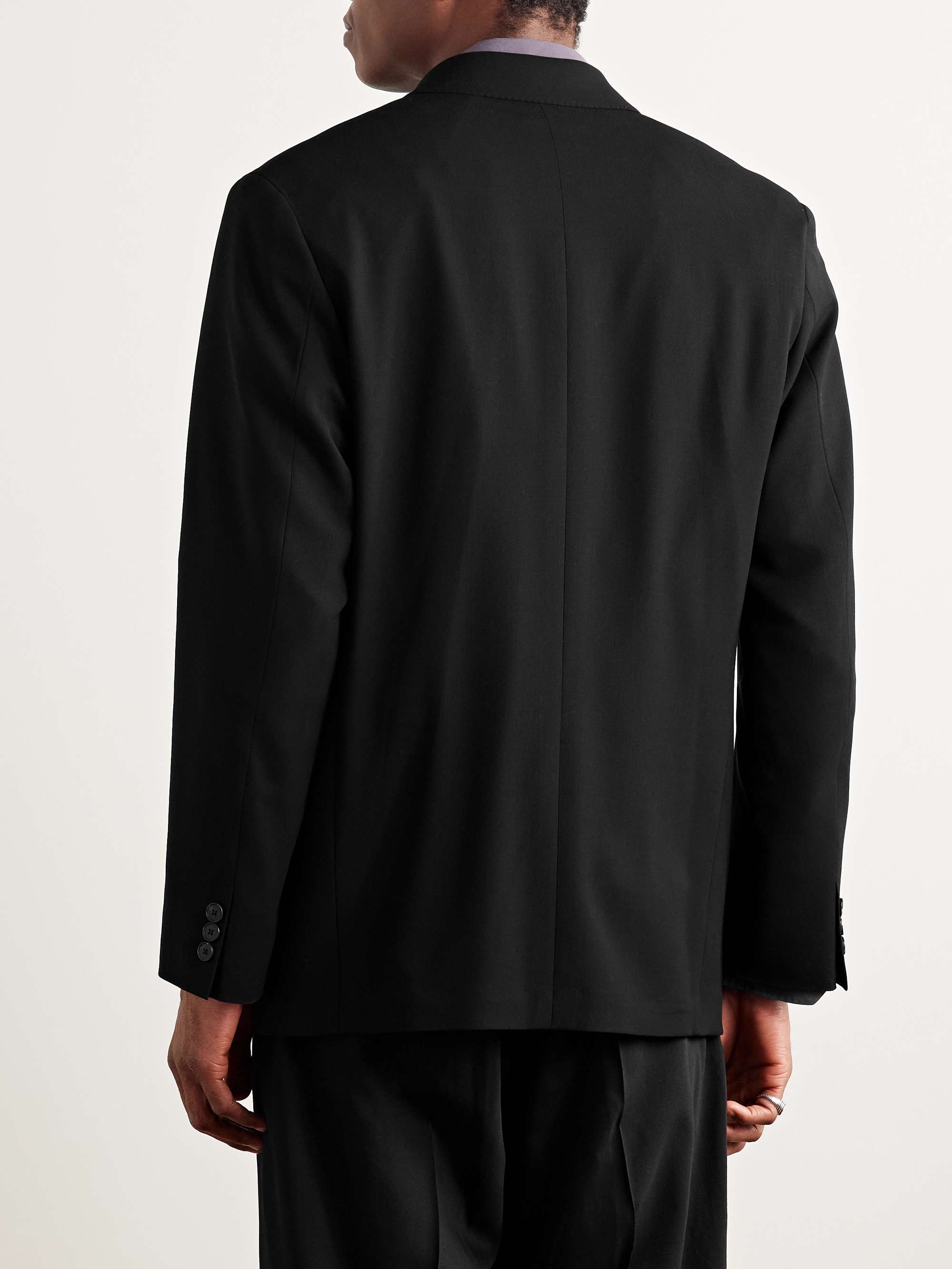 Double-Breasted Wool-Twill Blazer view
