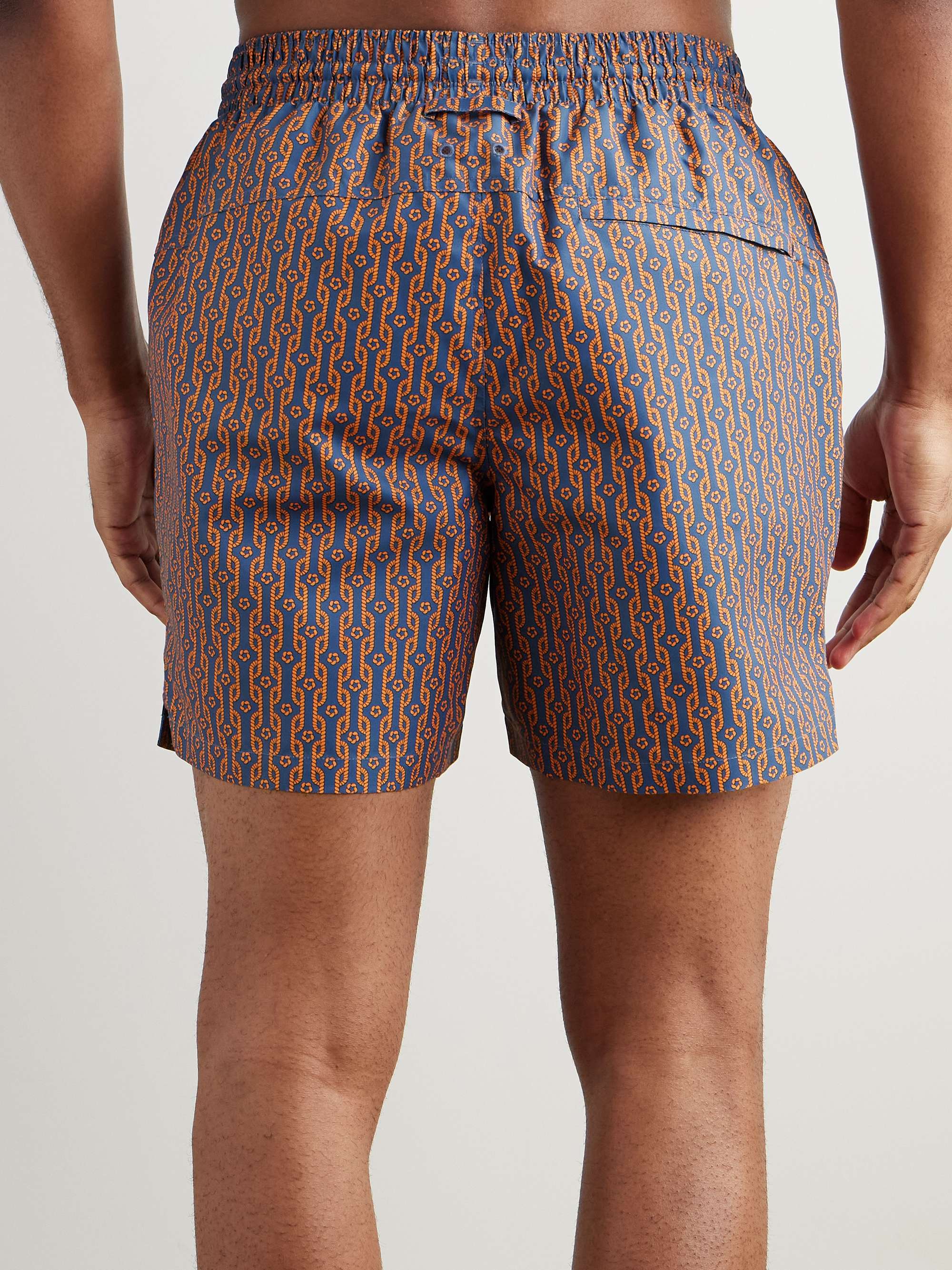 Tropez Straight-Leg Mid-Length Printed Swim Shorts view