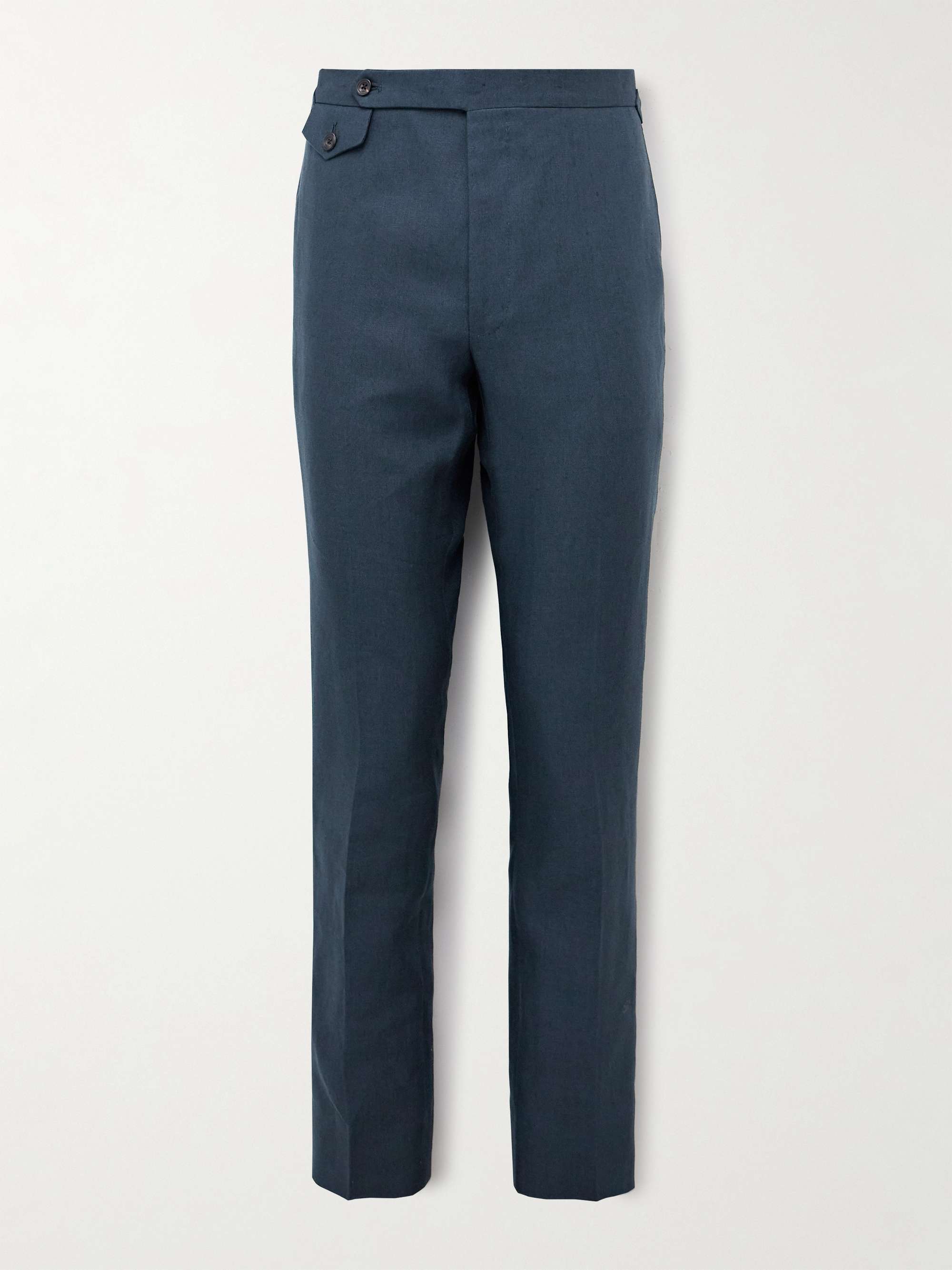 Waverly Slim-Fit Straight-Leg Linen Suit Trousers view