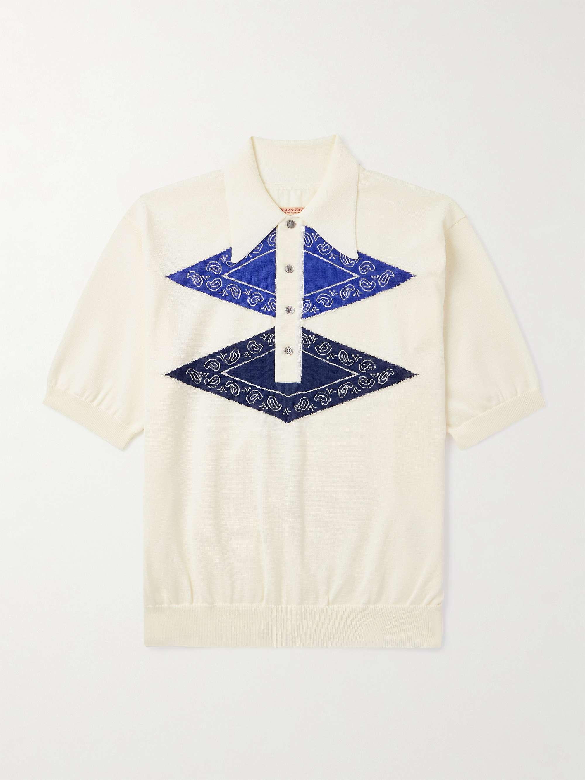 Jacquard-Knit Polo Shirt view
